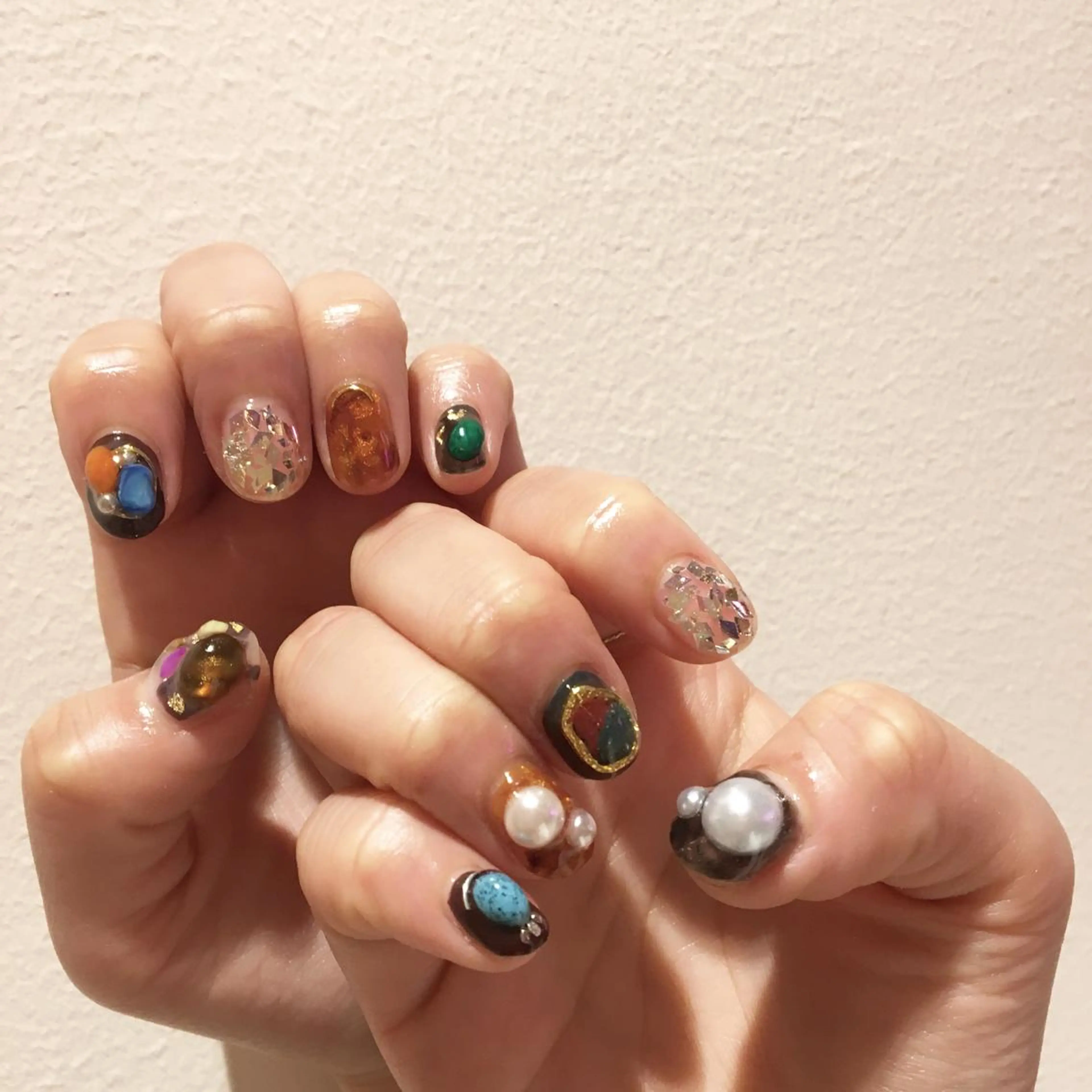 ネイル ニュアンスネイル ハンドネイル revia所属・ERI Nailistのネイルデザイン