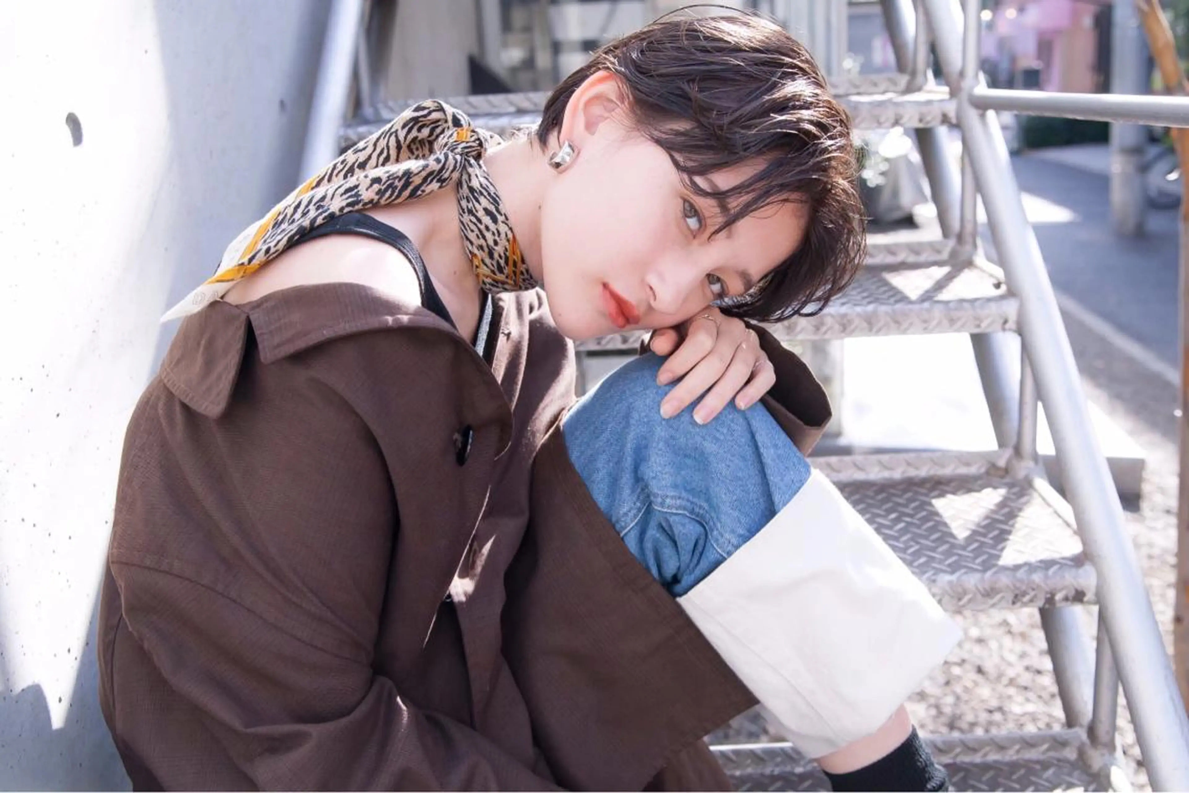 ショート カラー パーマ 💘透明感カラー💘 沖本 将宏のヘアスタイル