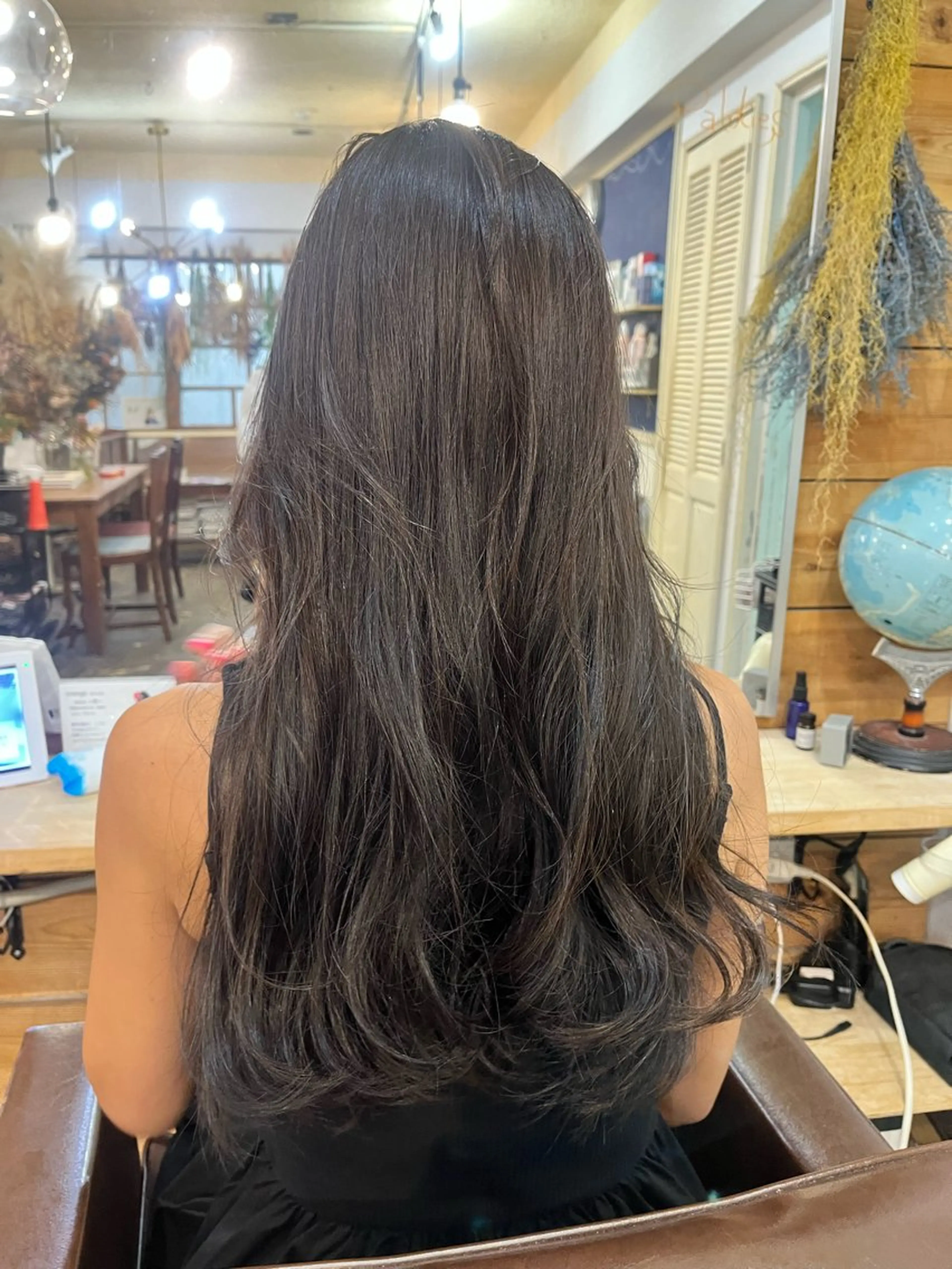 ロング カラー グレージュ ラベンダーカラー ラベンダーグレージュ ラベンダーグレー HAIR　& MAKE orange所属・mary'sメリー /ニュアンスカラーのヘアスタイル