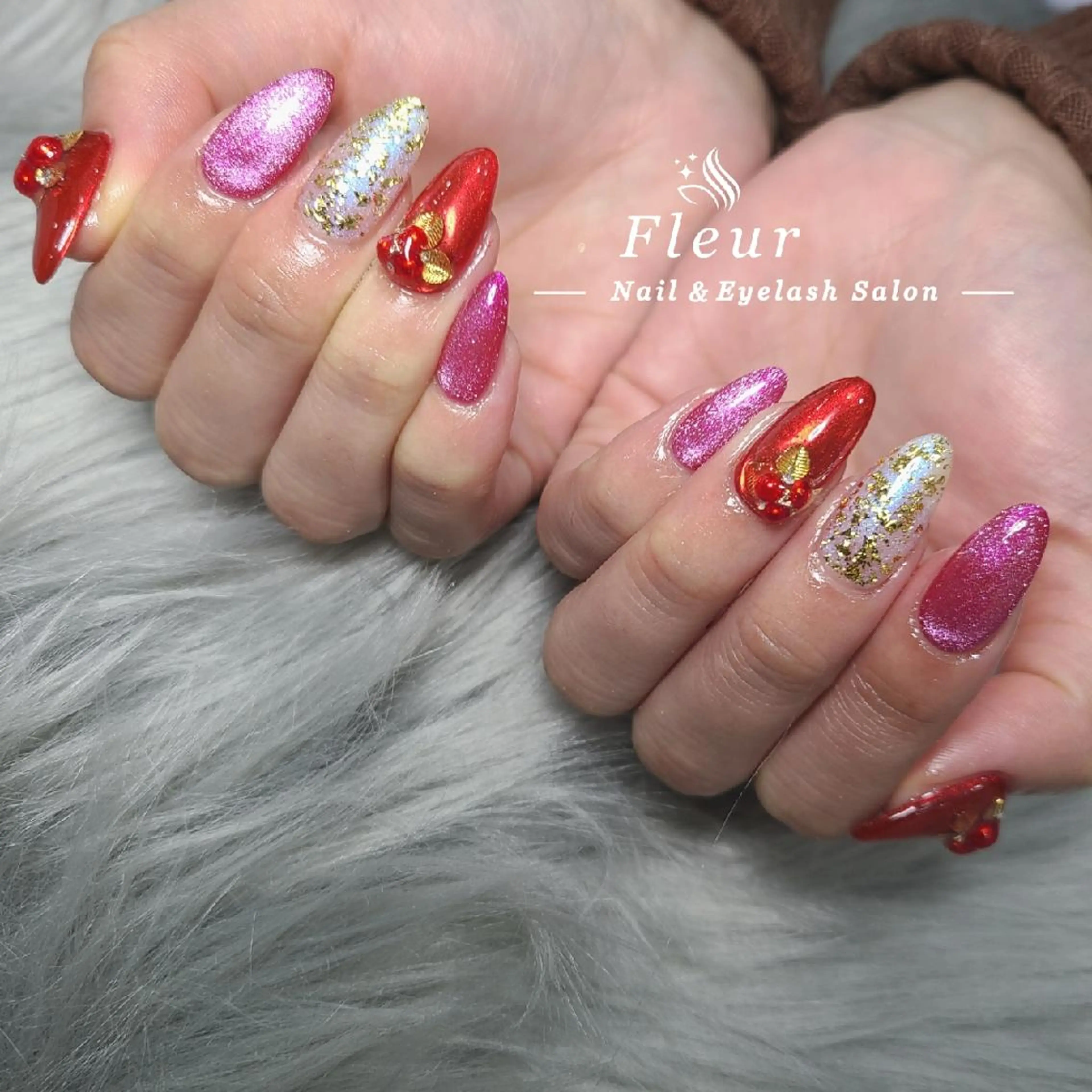 ネイル ハンドネイル nail&eye ♡Fleur♡のネイルデザイン