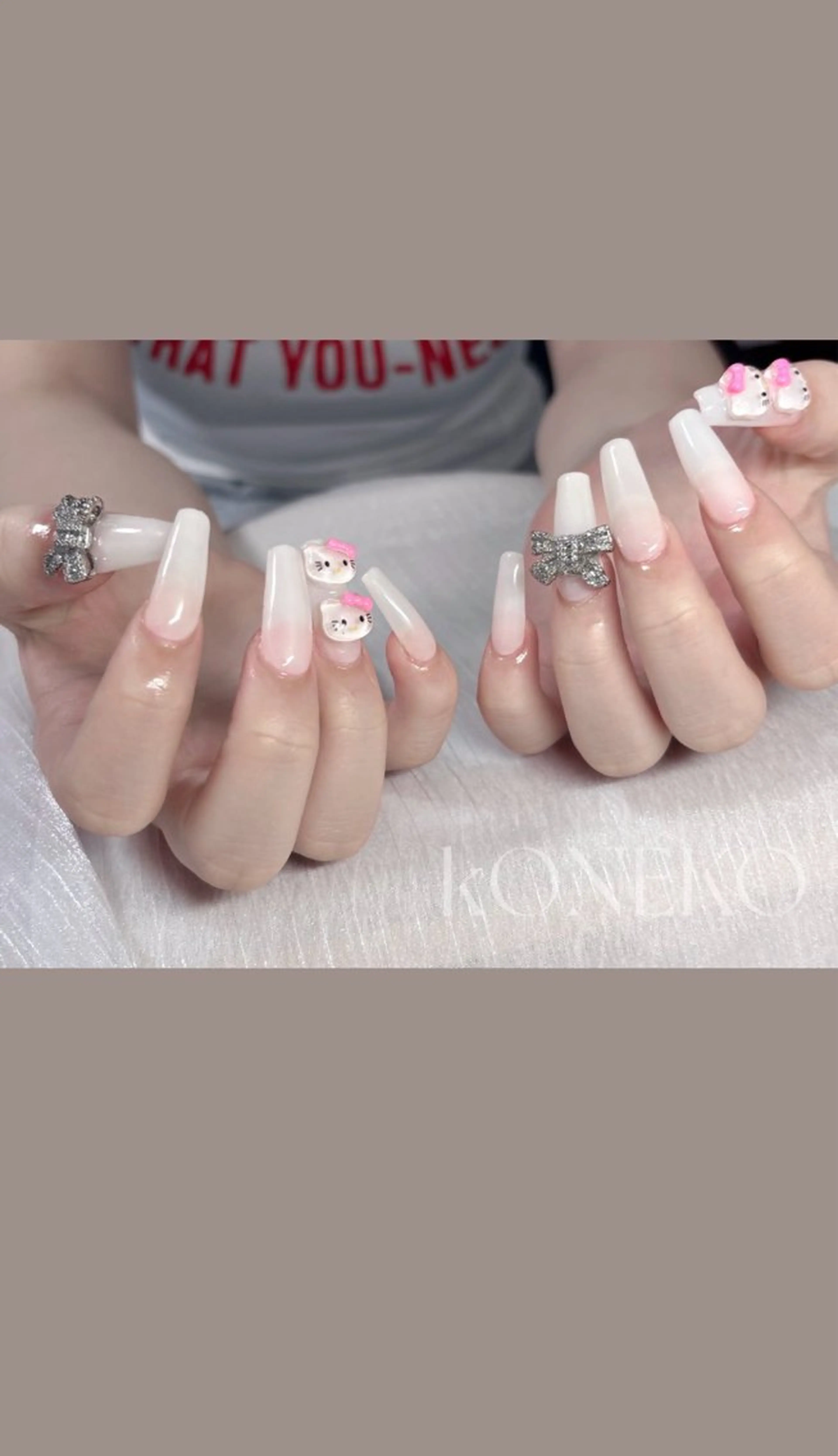 ネイル ハンドネイル コネコネイルサロン モデル用のネイルデザイン