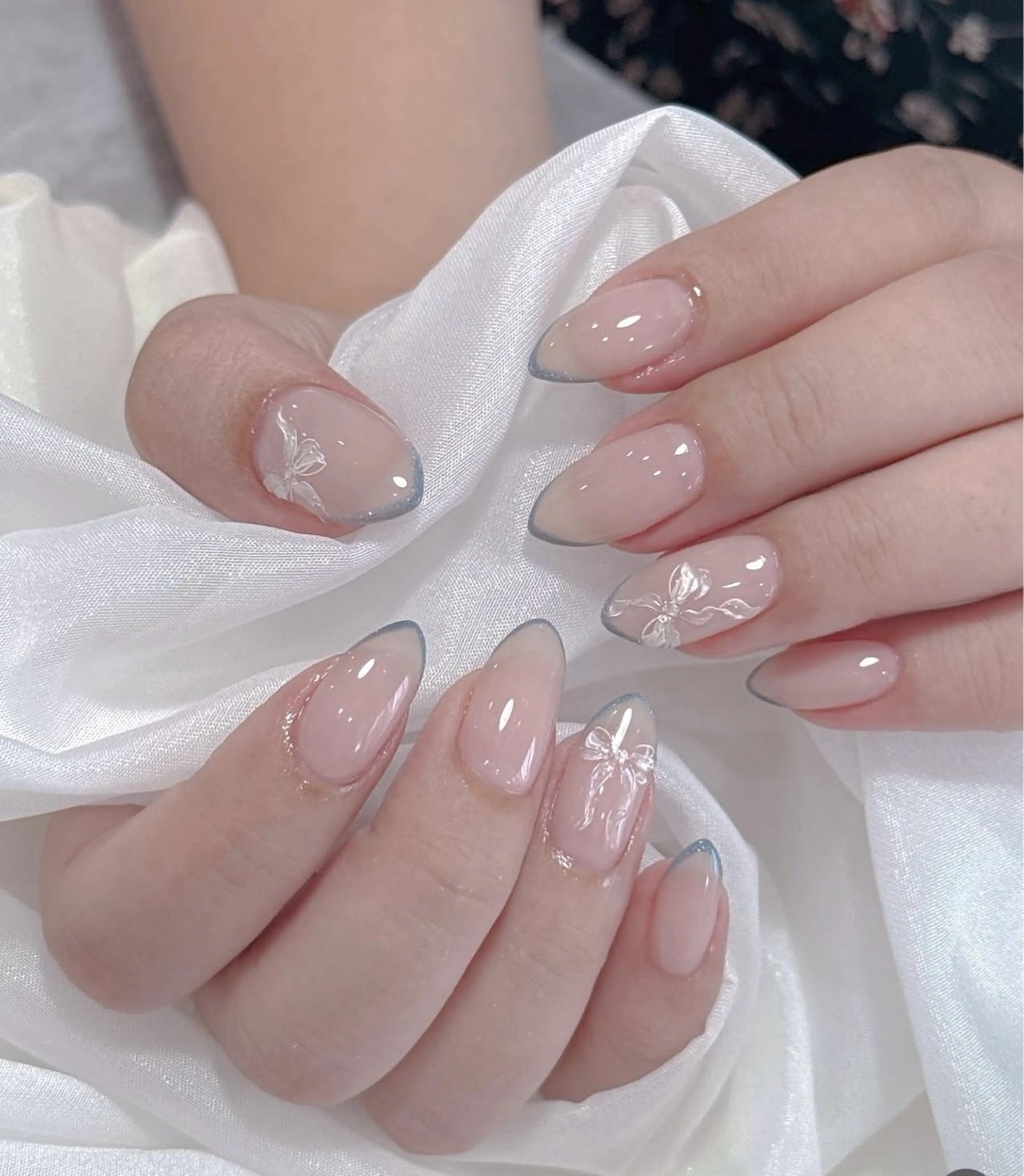 ネイル 韓国ネイル 持ち込み ニュアンスネイル ネイルチップ ハンドネイル TABI ANA.CHUOのネイルデザイン