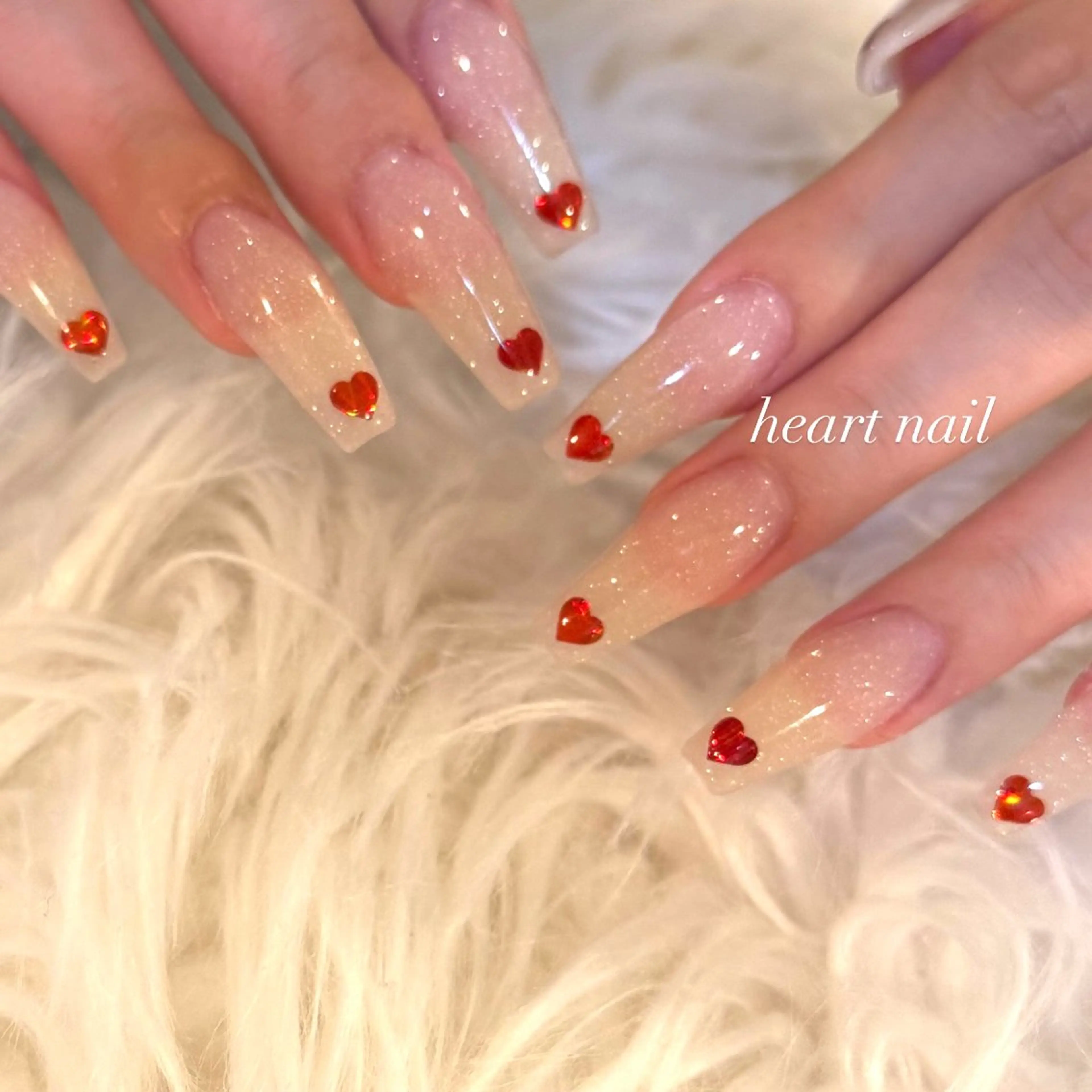 ロング LaLa Peach 崎原のネイルデザイン