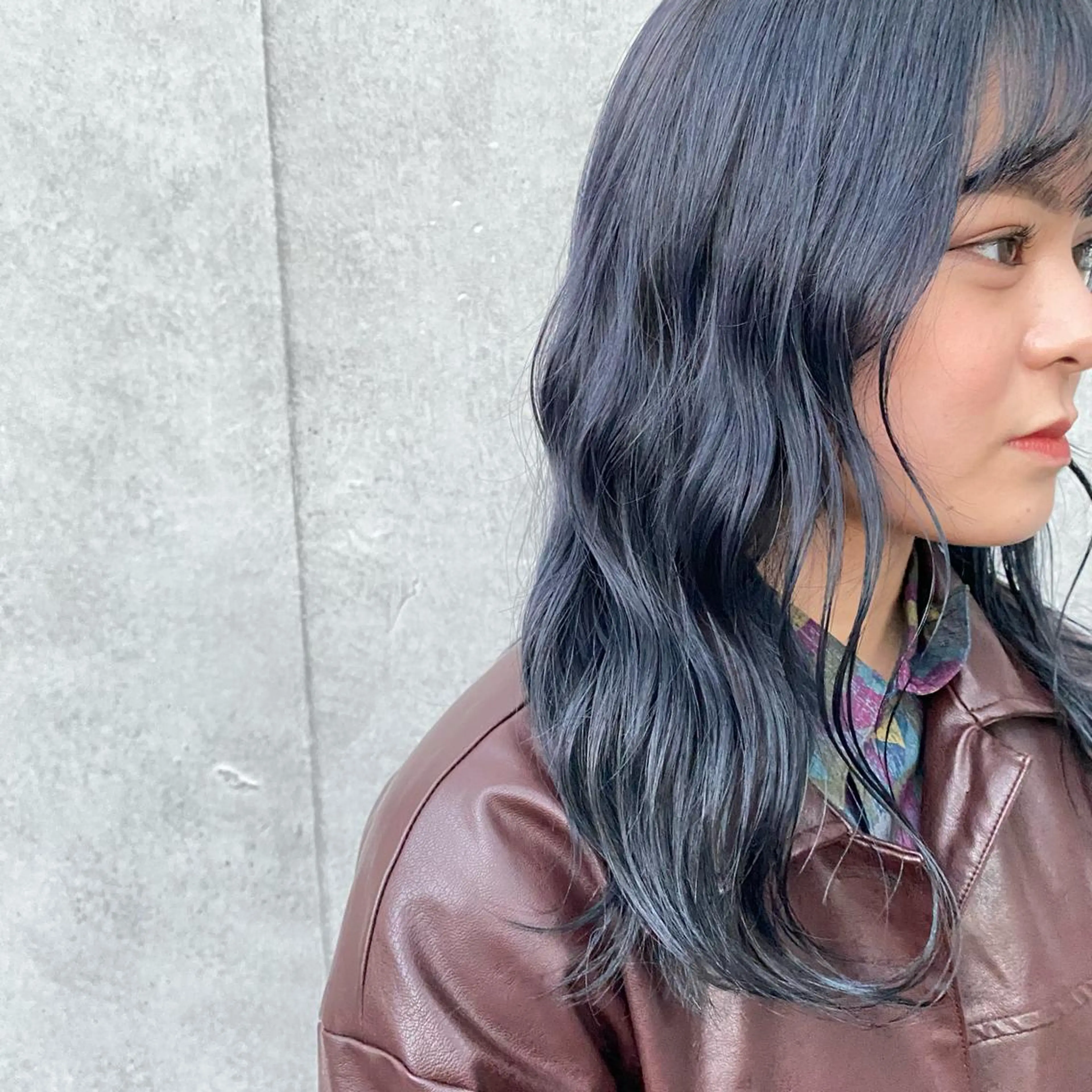 ロング カラー ブリーチ ブルーカラー ネイビーカラー カラー特化美容師 なかもと たつひろのヘアスタイル