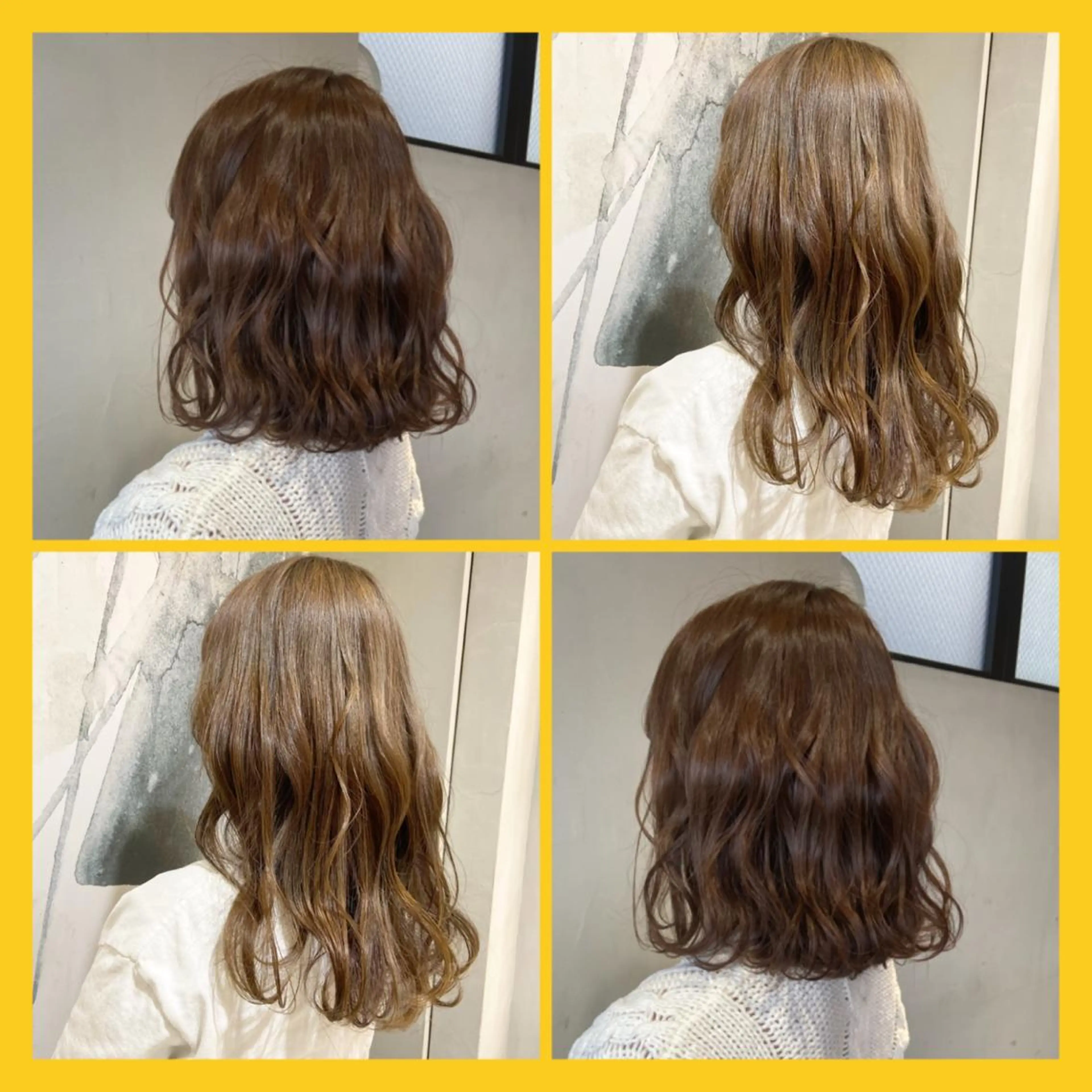 ミディアム カラー 透明感カラー カジュアルを女っぽく 𝗮𝘆𝗮𝗰𝗼のヘアスタイル