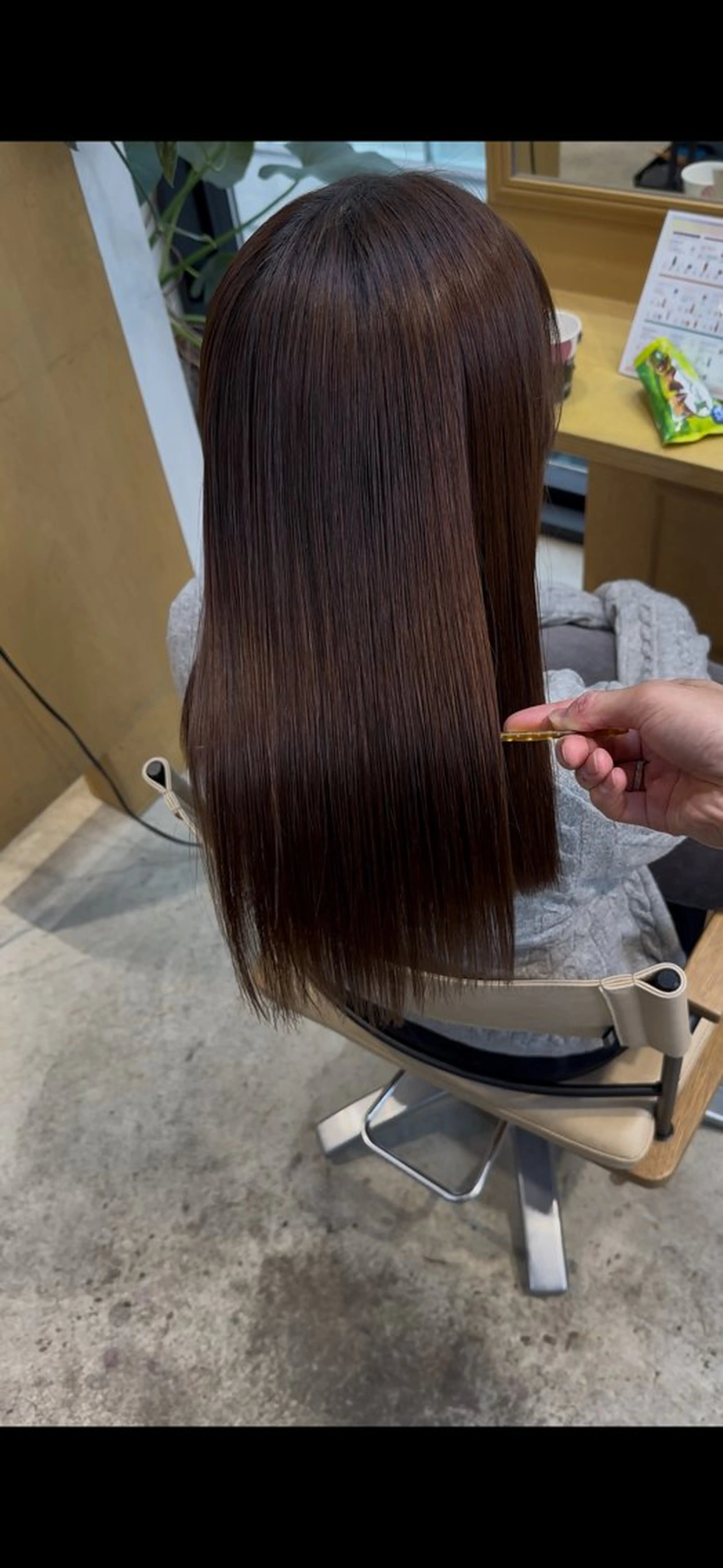 セミロング ヘアカラー トリートメント 恵比寿/艶髪/ 髪質改善特化/フミヤのヘアスタイル