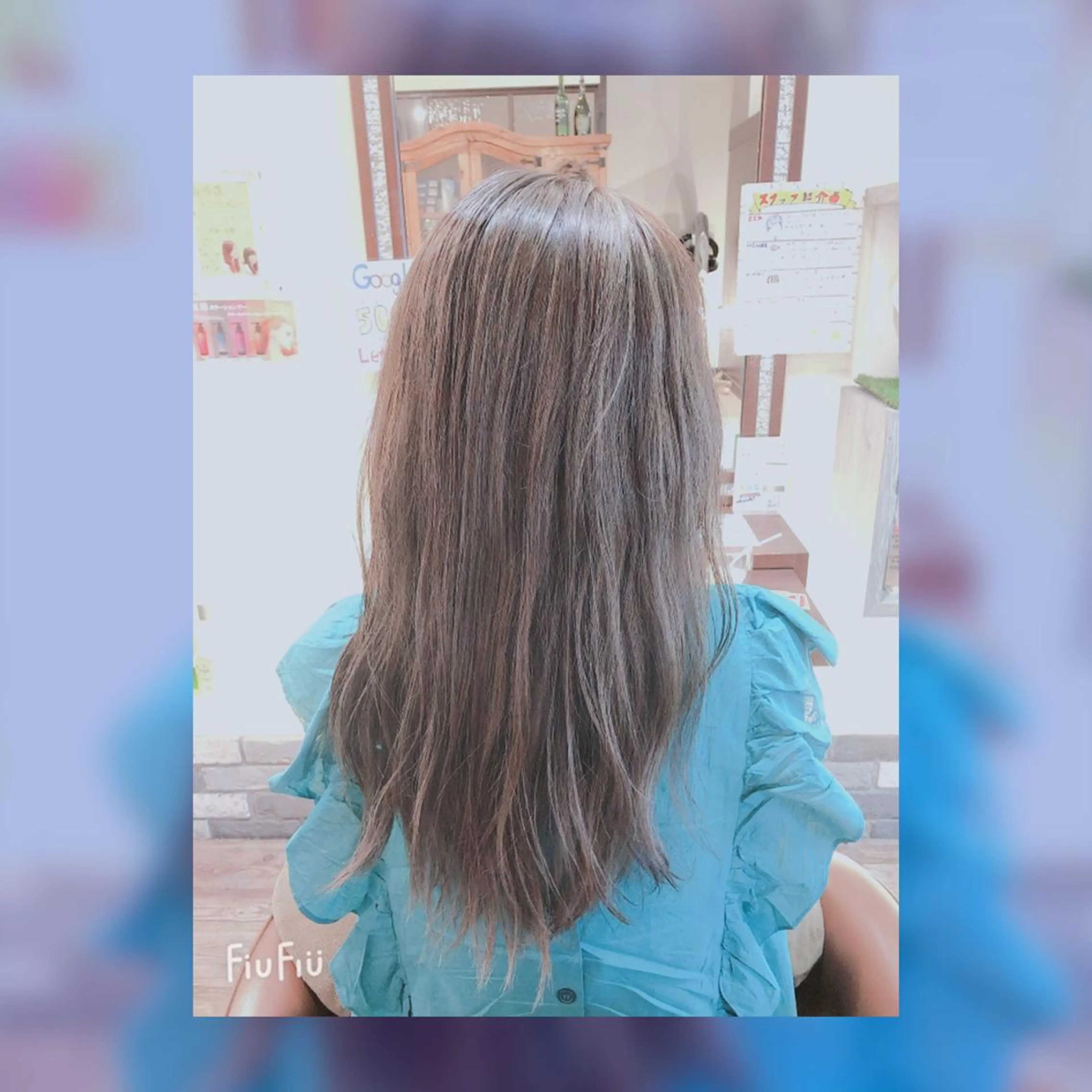 ロング カラー アッシュ ダークアッシュ ハイライトカラー ハイライト 華 HANA所属・✨素髪を美しくする✨ 志賀 和雅のヘアスタイル