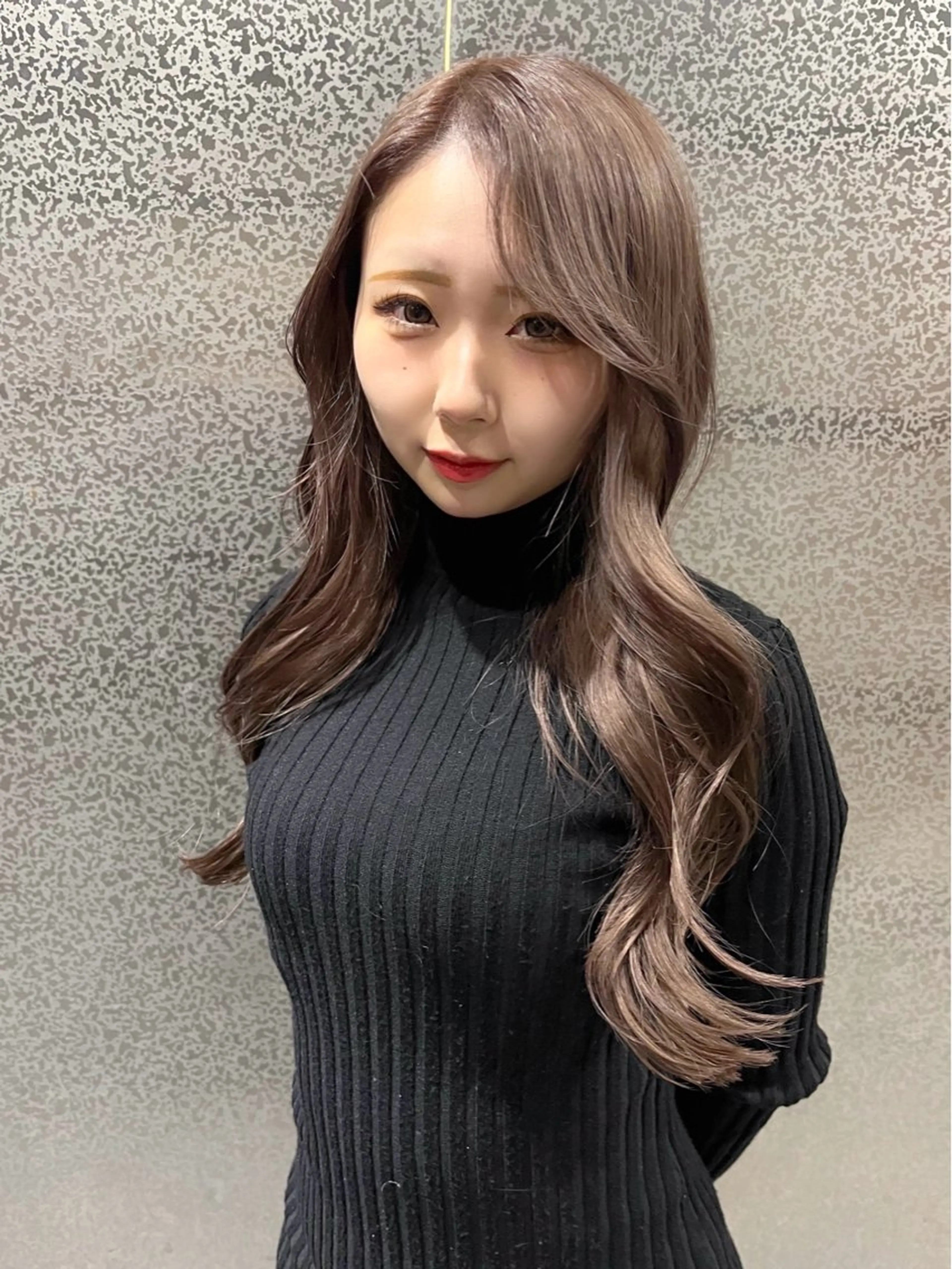 セミロング カラー カット ヘアカラー 尾崎隼大 レイヤー/韓国ヘアのヘアスタイル