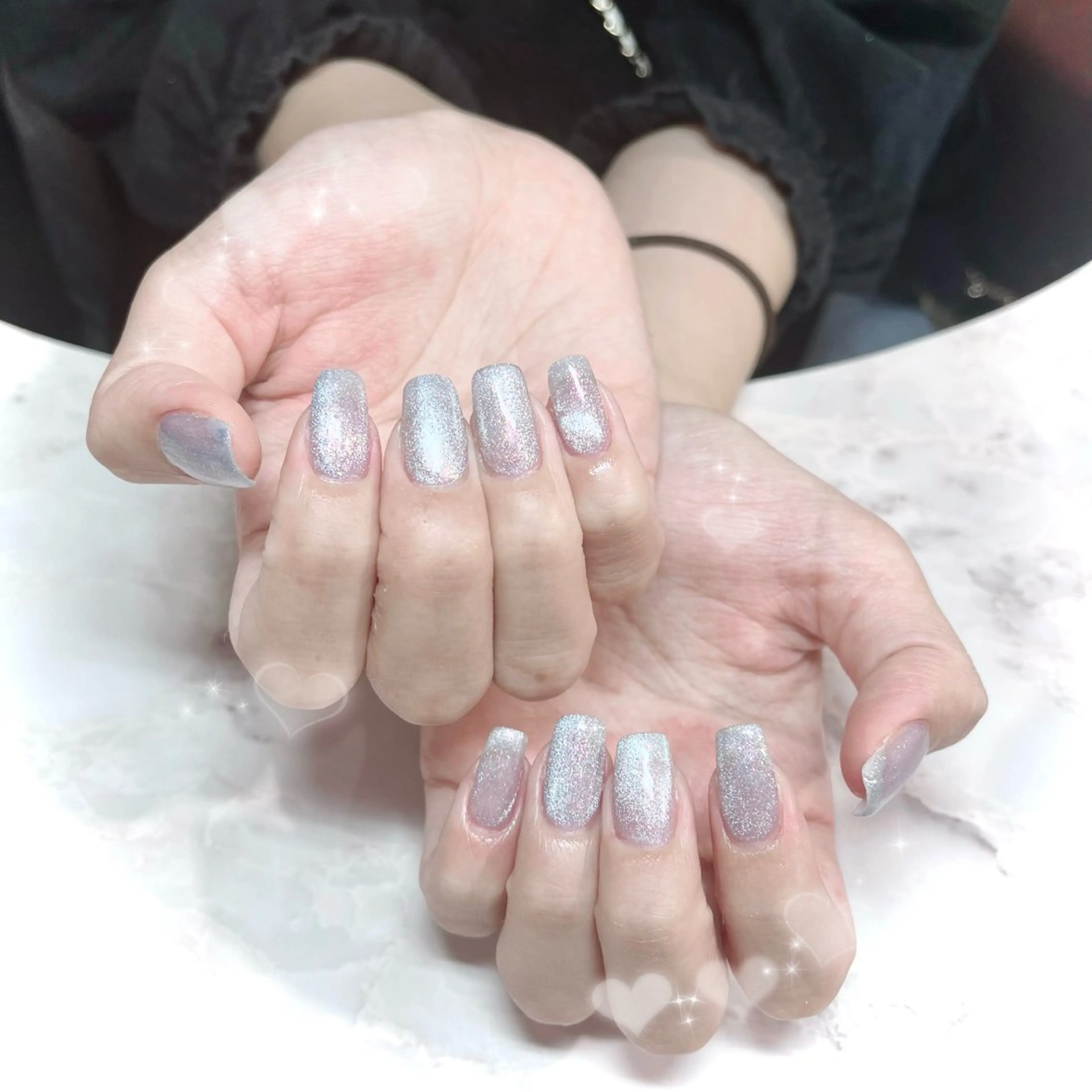 ネイル マグネットネイル シンプルネイル ハンドネイル 川村 優奈𝜗𝜚のネイルデザイン