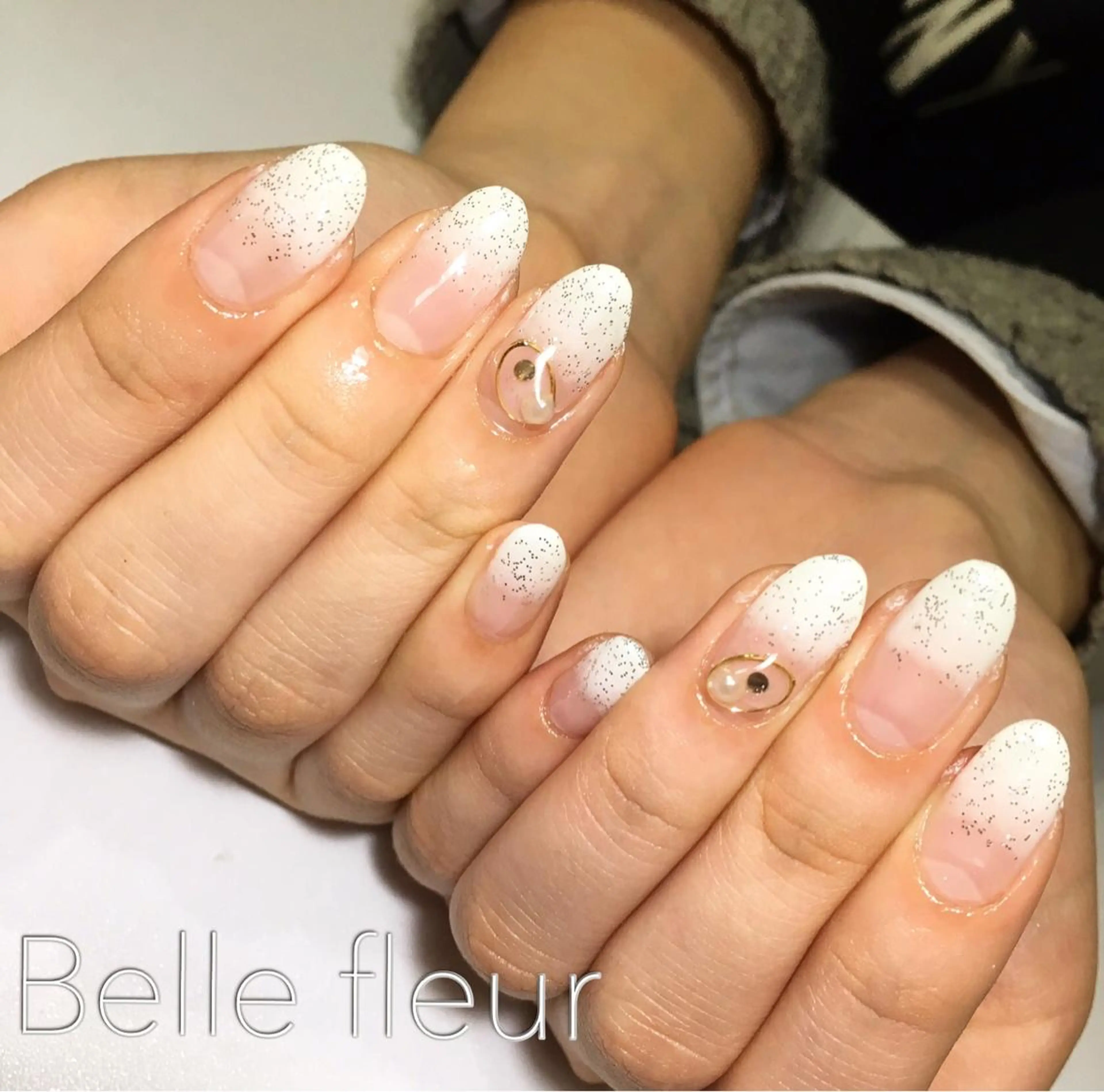 セミロング ネイル Belle fleurのネイルデザイン