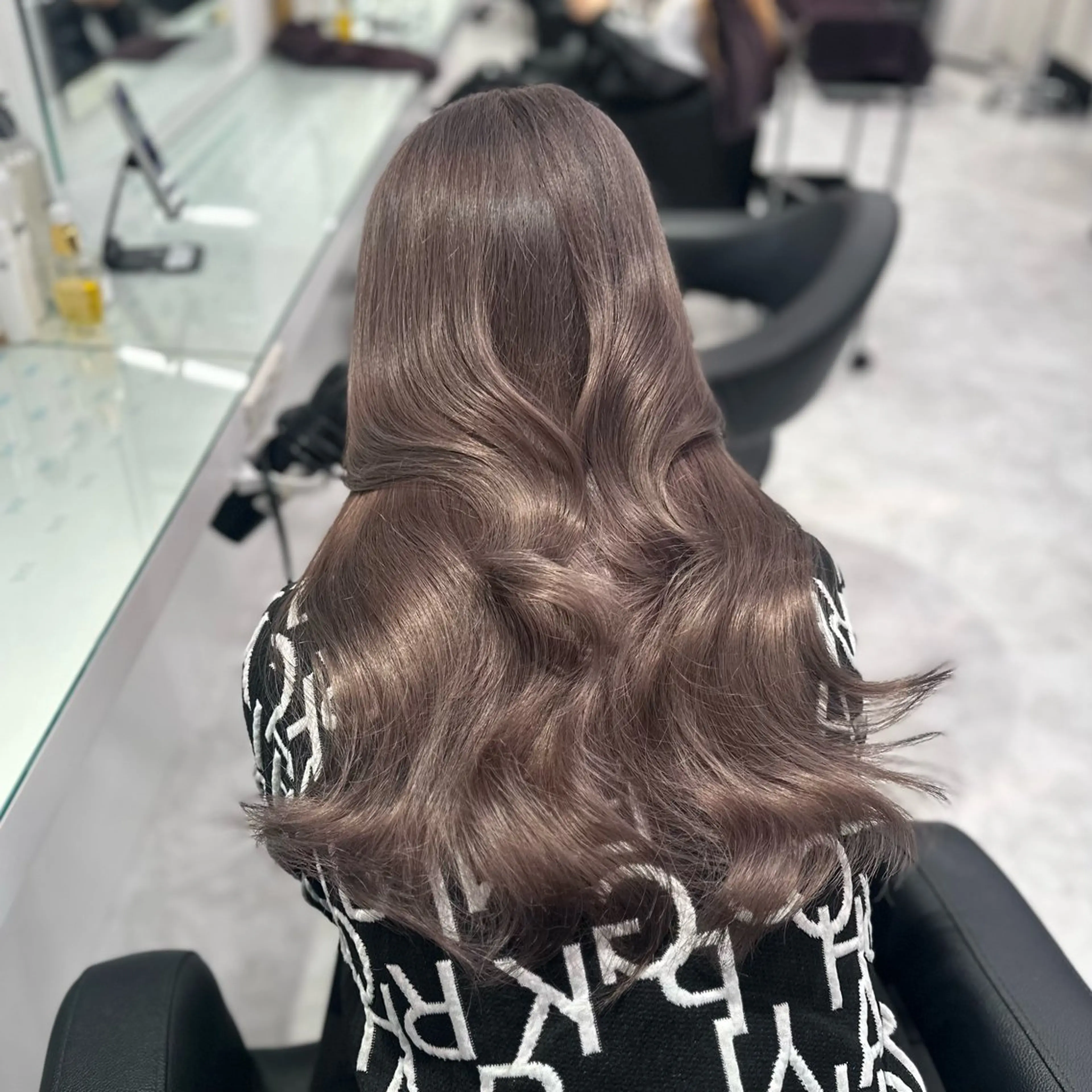 セミロング カラー パーマ ヘアアレンジ メンズ ヘアカラー ♡ 𝐑𝐈𝐎♡のヘアスタイル