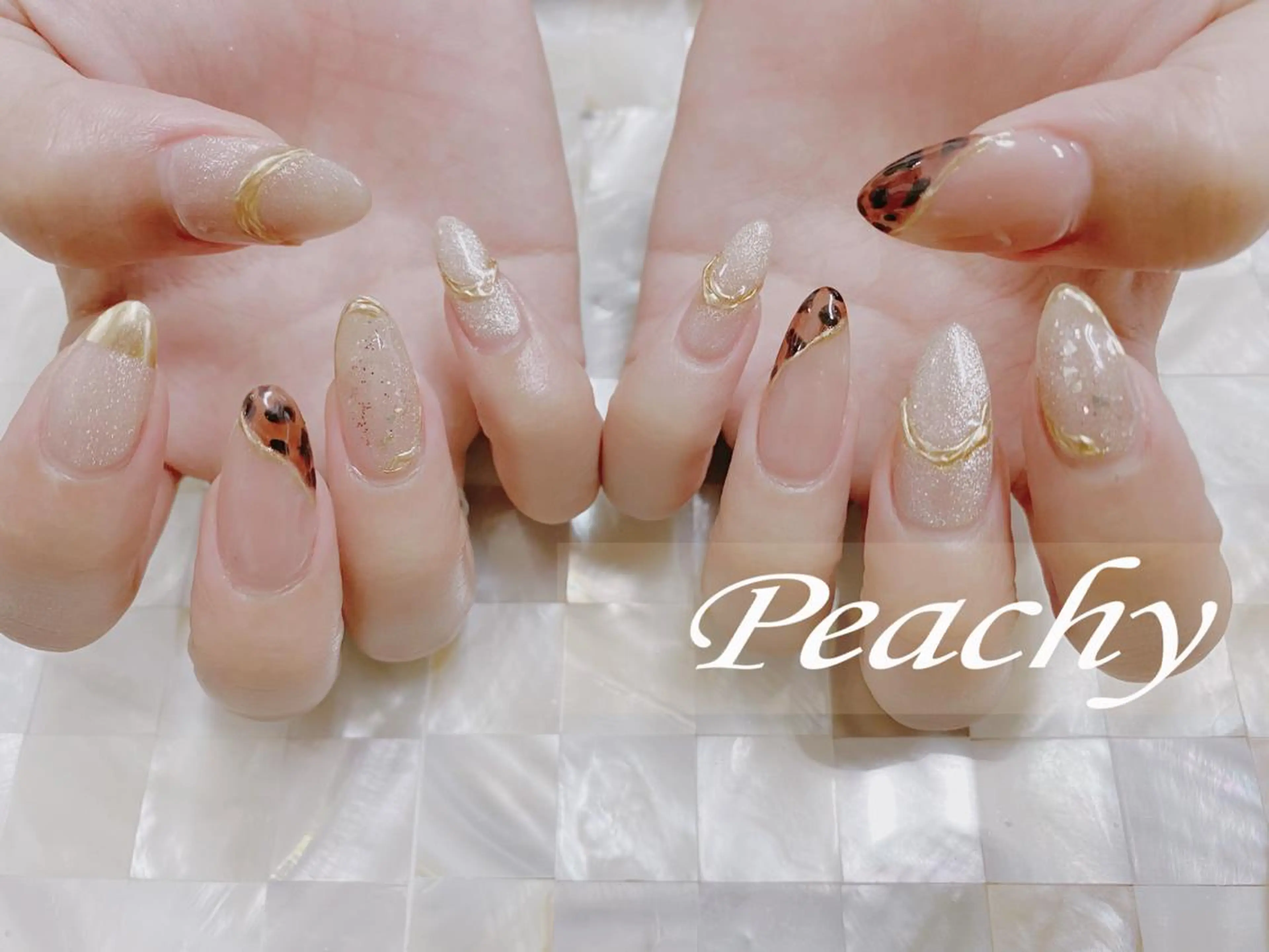 ネイル ハンドネイル Peachy 🍑のネイルデザイン
