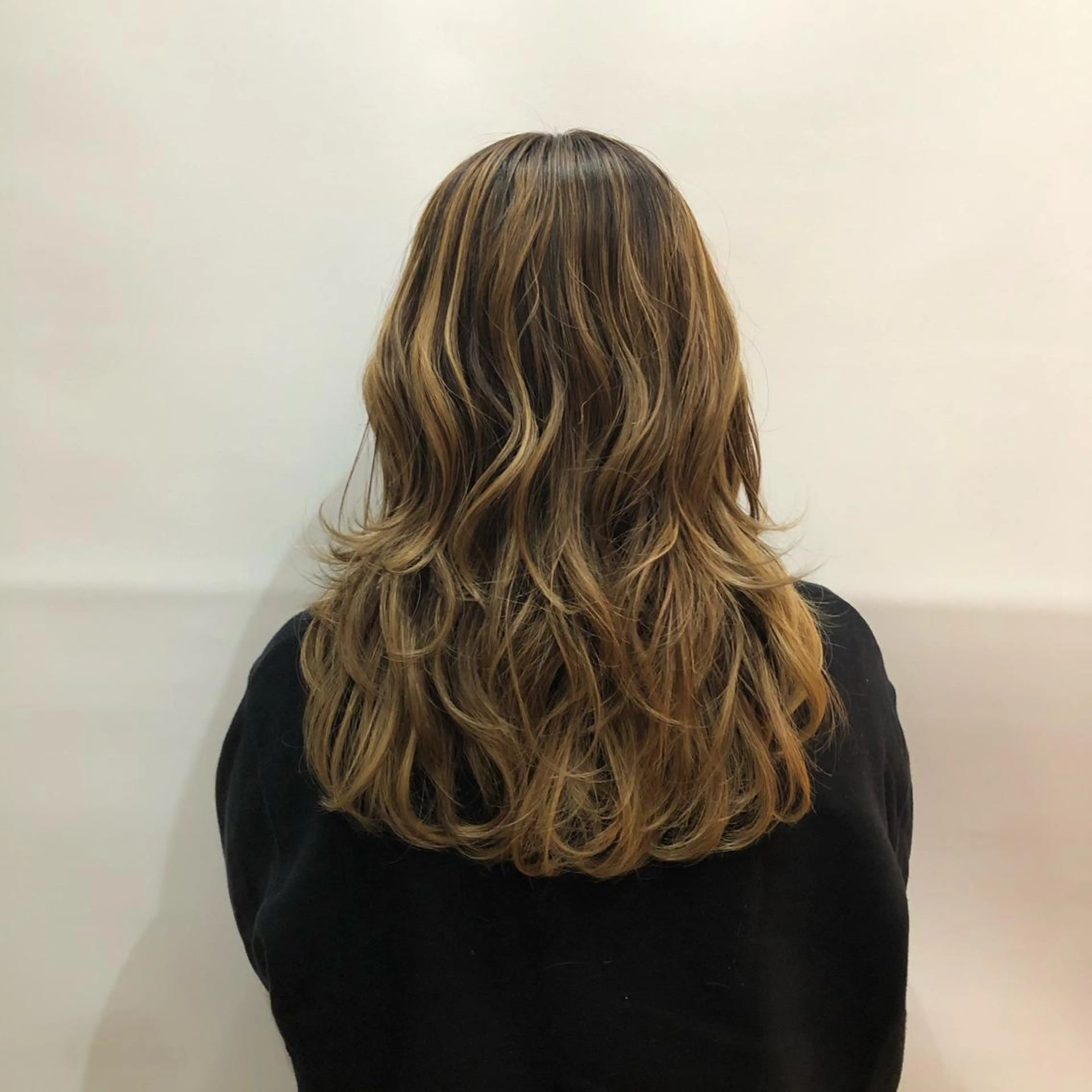 ロング カラー ハイライトカラー ハイライト 高山🐬髪質改善 池袋で縮毛矯正のヘアスタイル