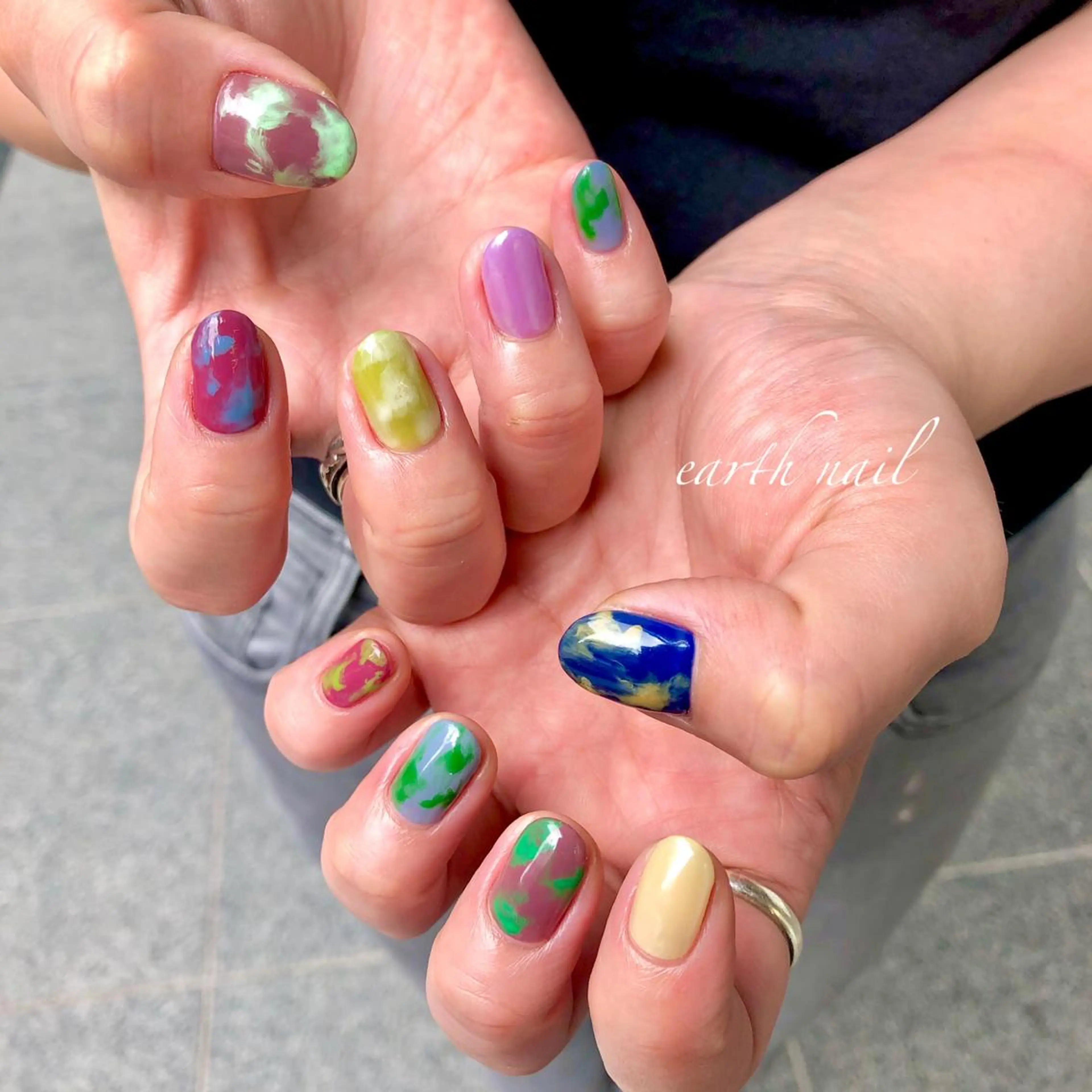 ネイル ハンドネイル 🧁🥕 asukaのネイルデザイン