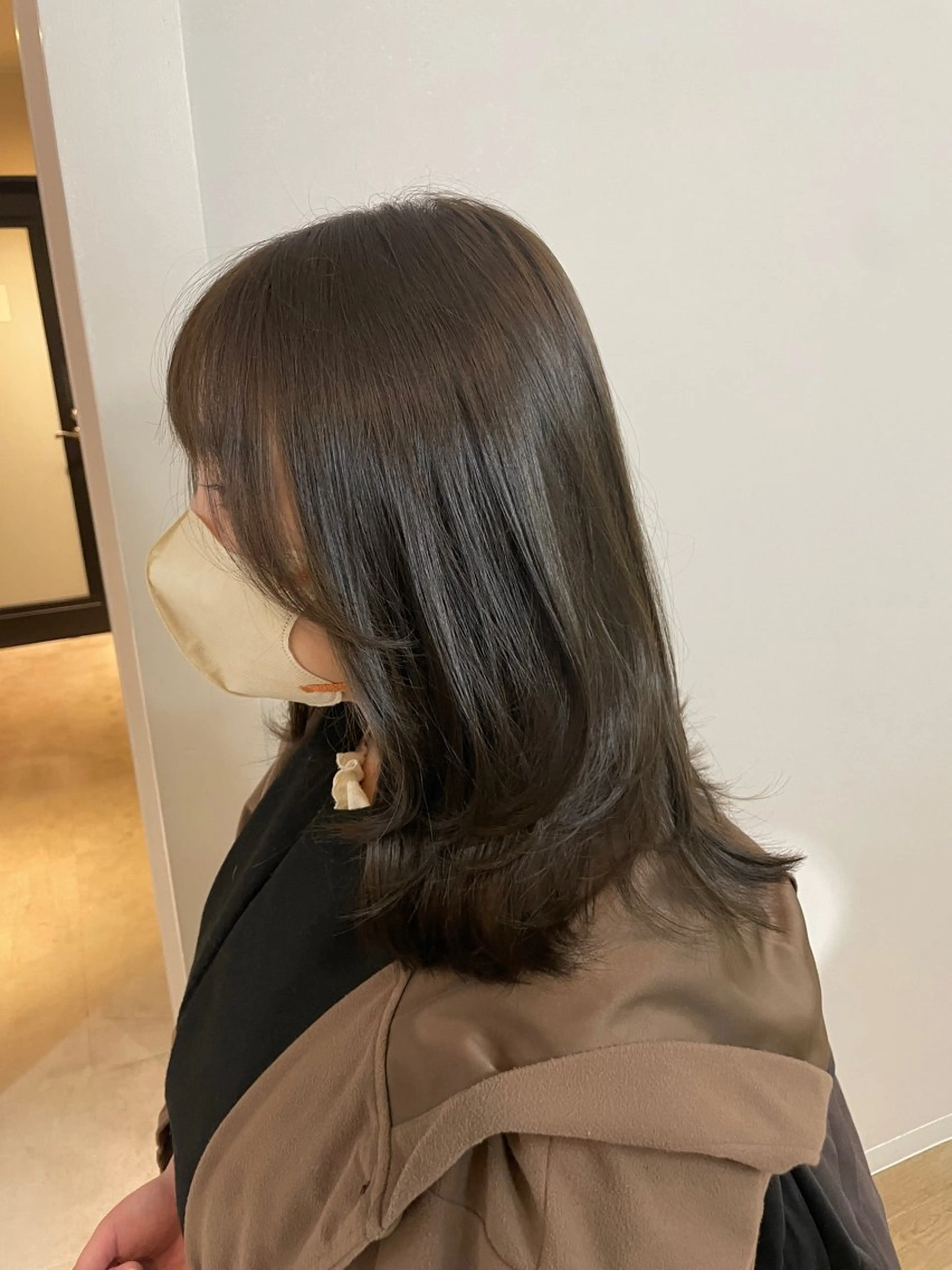 ミディアム カラー レイヤーカット カット ヘアカラー HARUKA韓国ヘア /Luana梅田のヘアスタイル