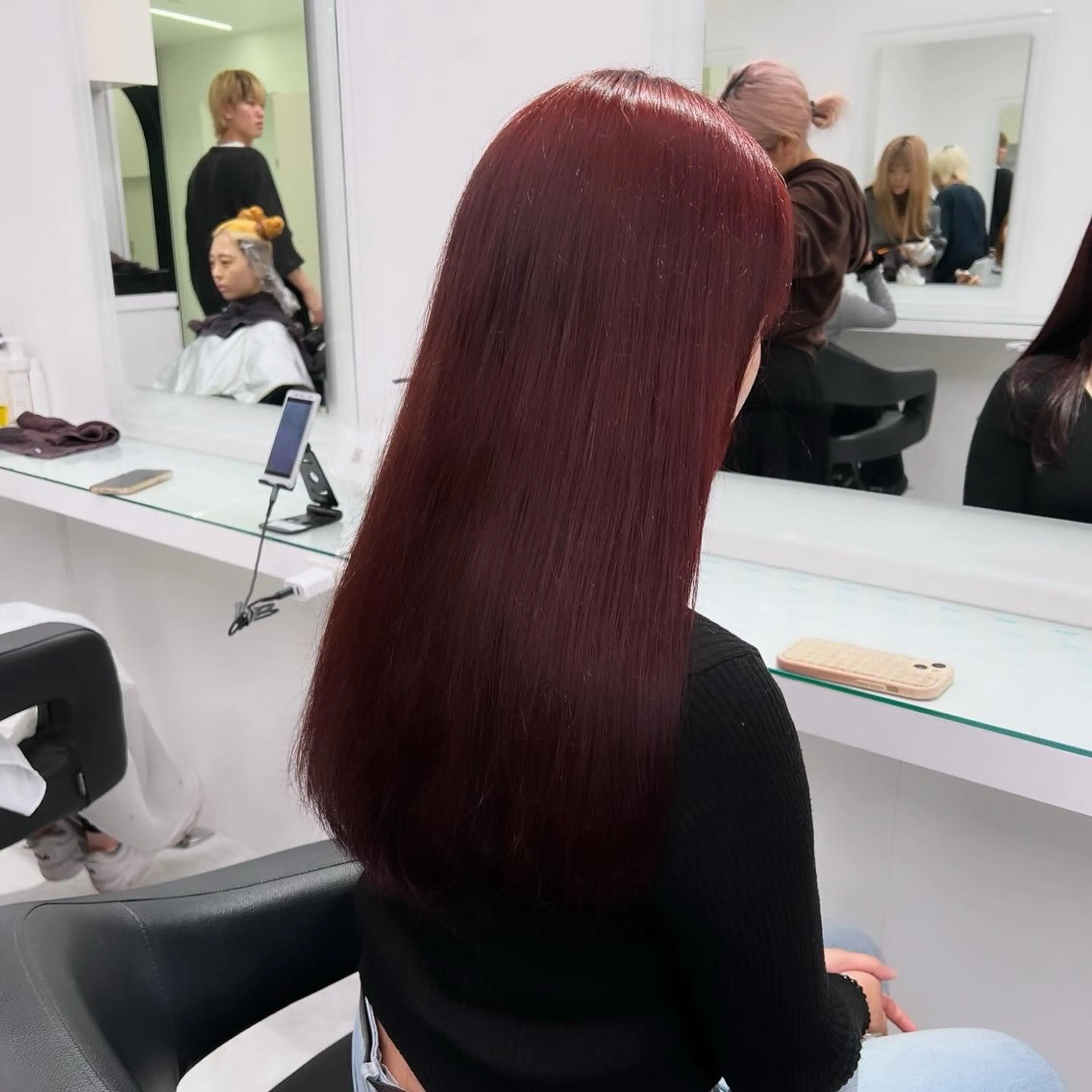 カラー ヘアカラー トリートメント ヘッドスパ ヘアセット ブリーチなし透明感 💗RYOTAのヘアスタイル