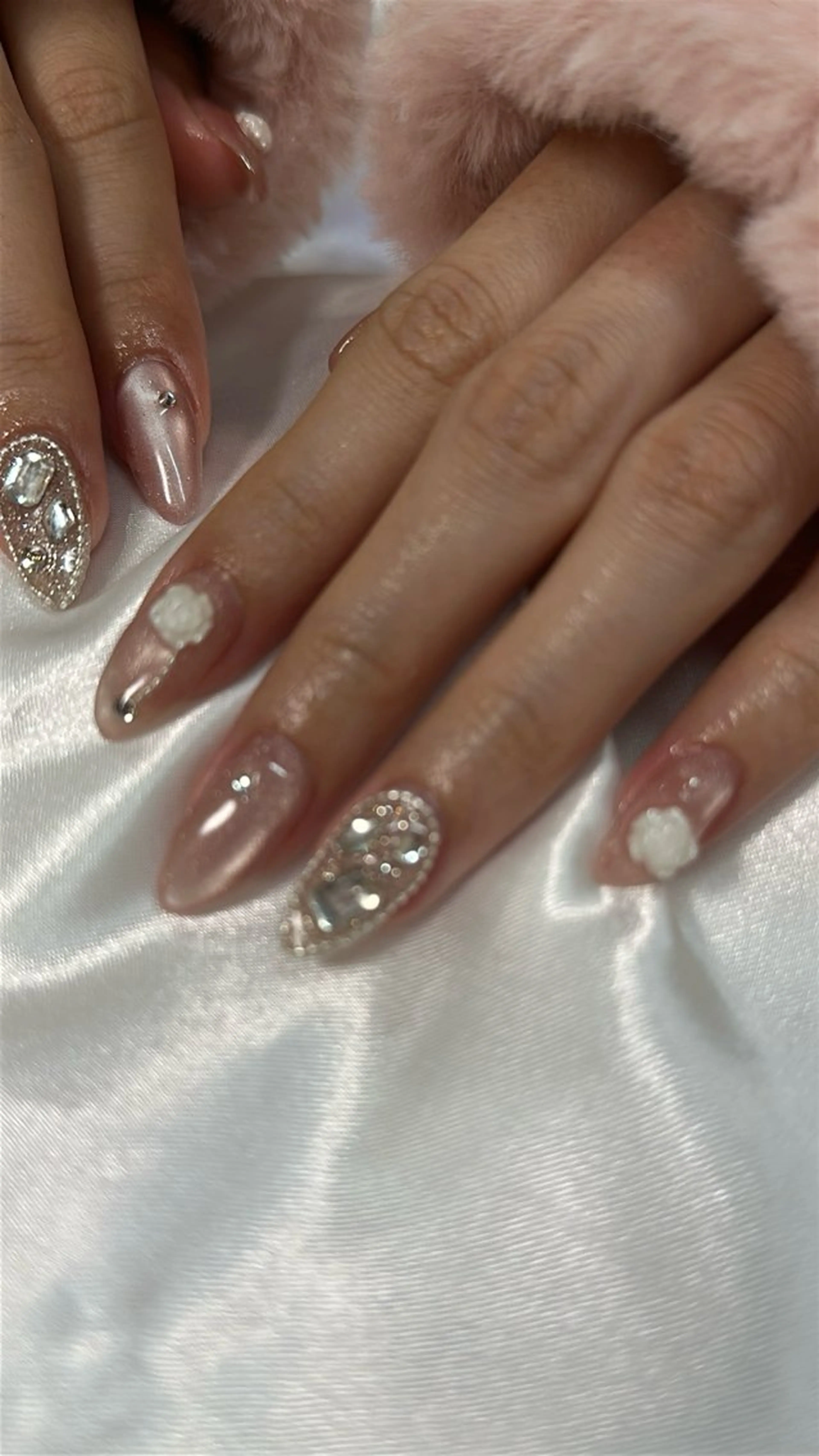 ネイル マグネットネイル ワンホンネイル ハンドネイル lalaroom. nailsalon航空公園店所属・lala room.のネイルデザイン