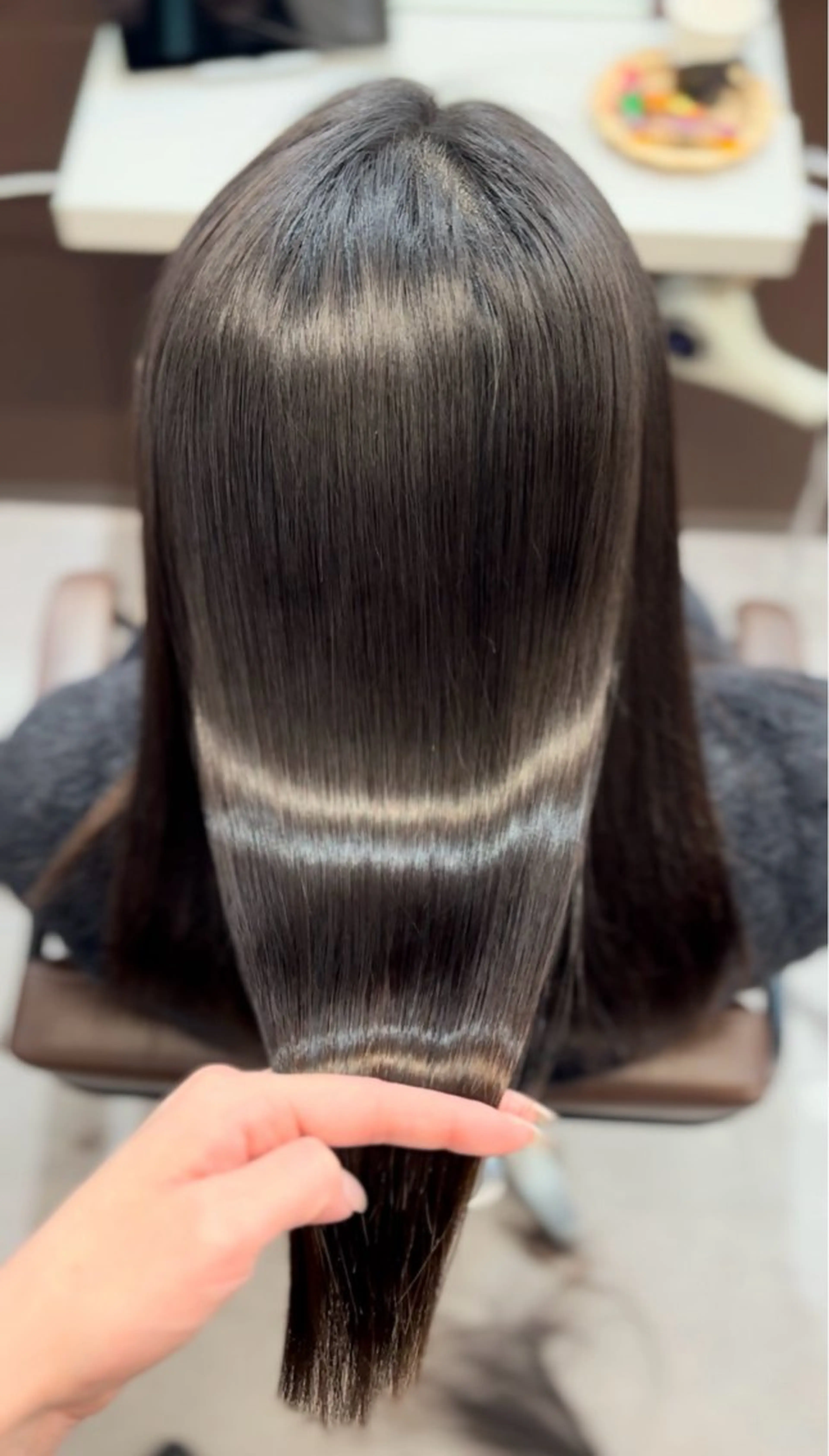 ロング カット 縮毛矯正 梅田/髪質改善× 艶カラー💎miyuのヘアスタイル