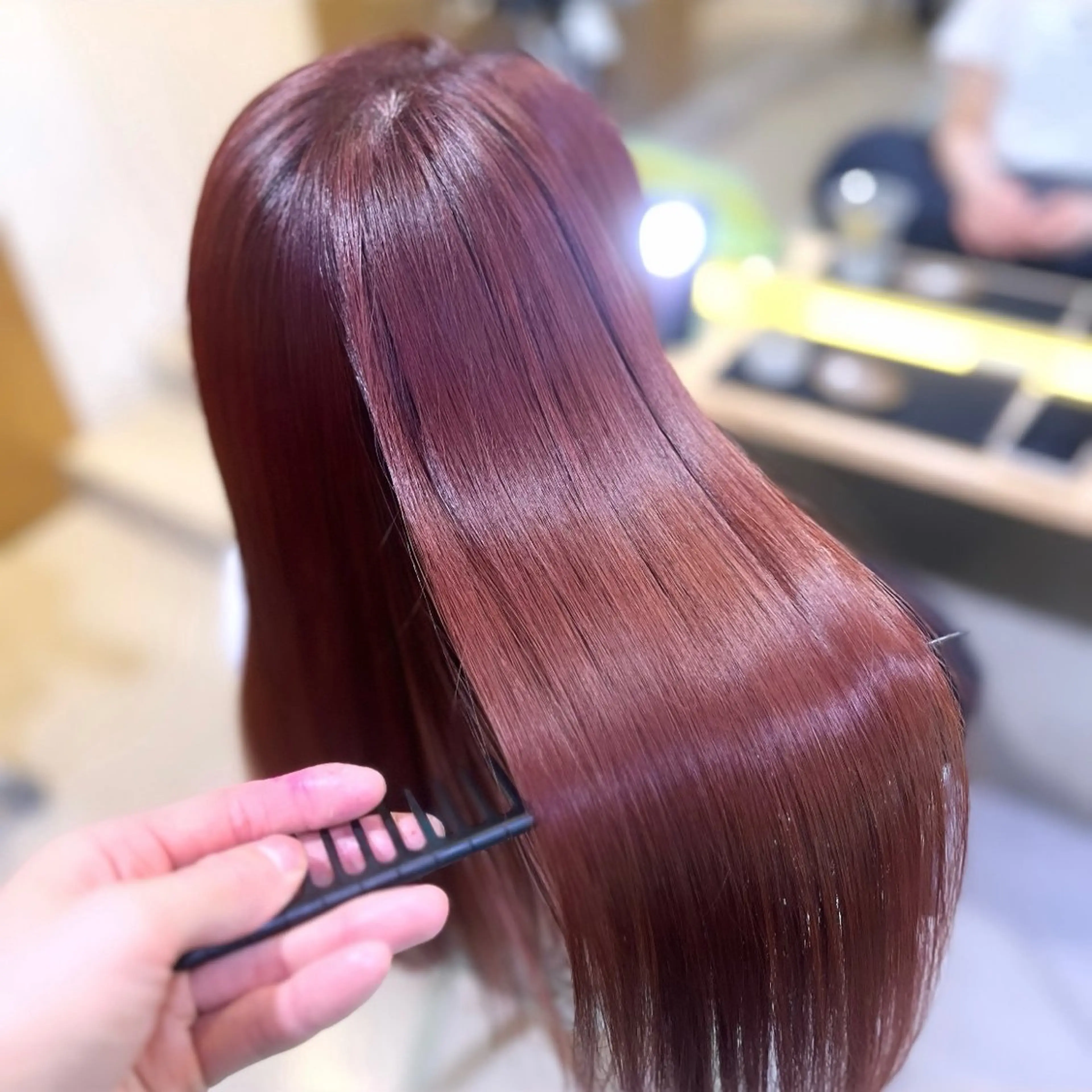 ロング カラー ブリーチ ブリーチなしカラー 髪質改善 トリートメント 髪質改善/ケアカラー /梅田✨ RIKUのヘアスタイル