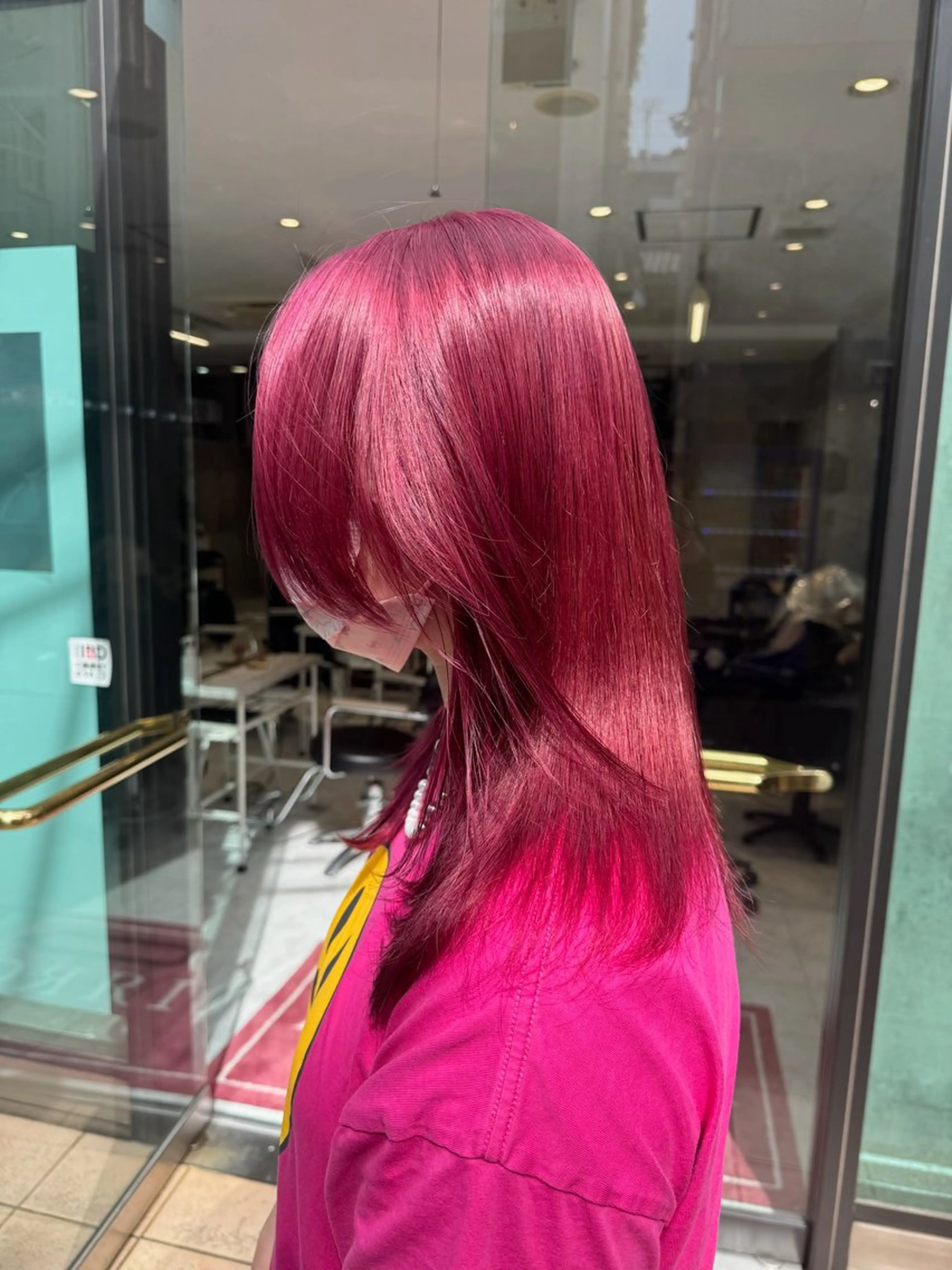 セミロング カラー ヘアカラー トリートメント ヘアセット ハイトーンレイヤー 🦋🌷Shuriのヘアスタイル