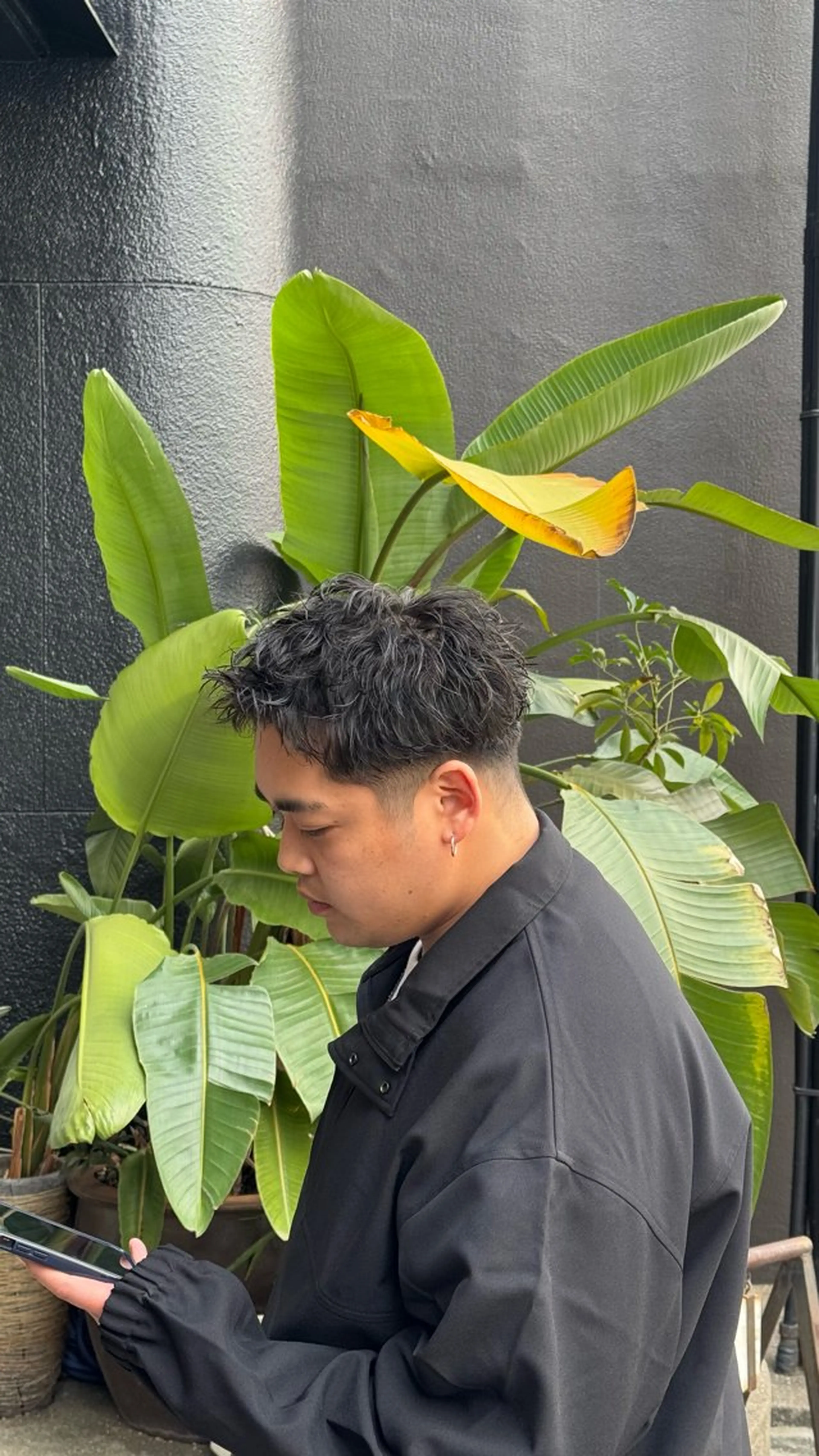 パーマ メンズ メンズパーマ スパイキーショート 岩内 皓大のヘアスタイル