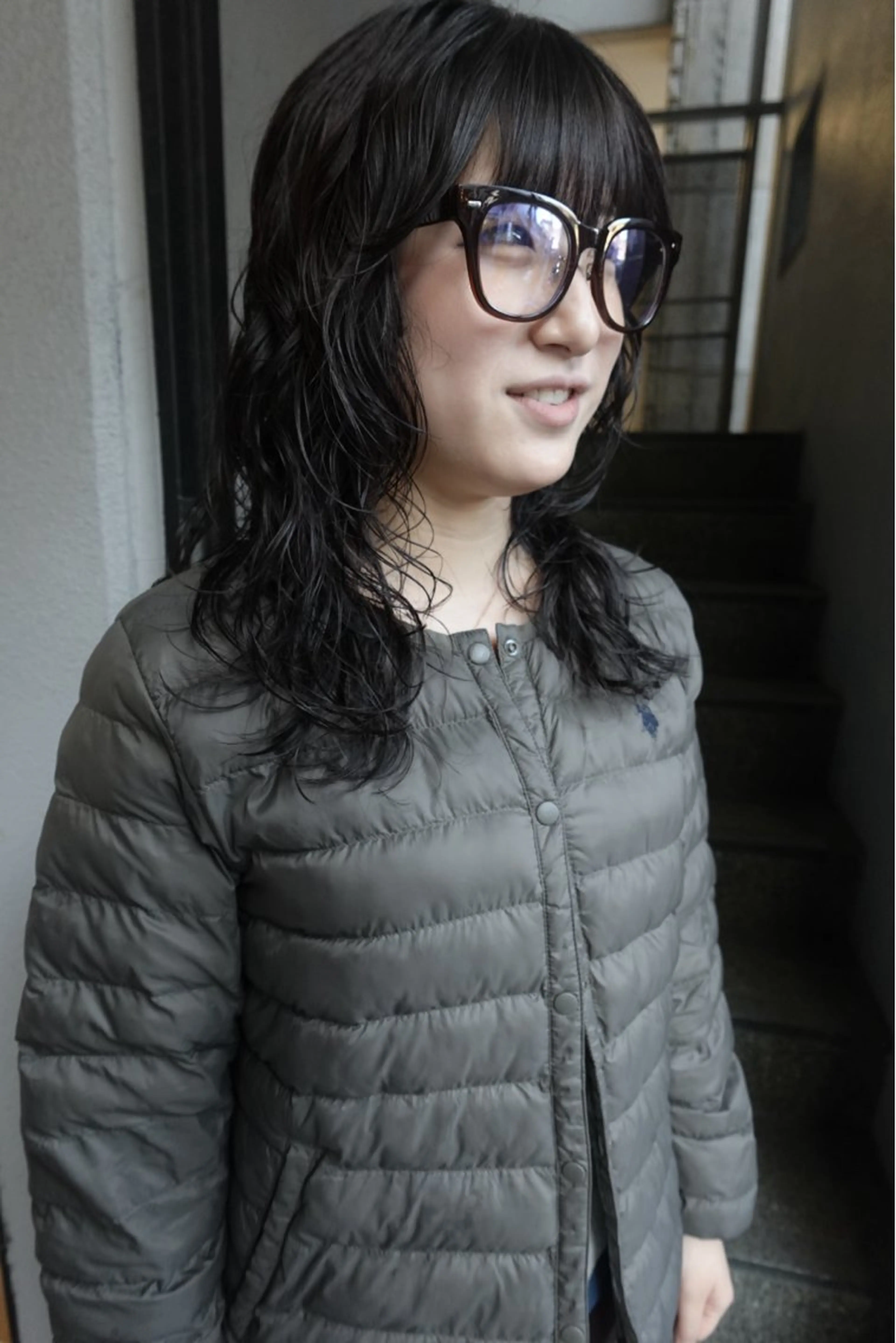 ミディアム カット パーマ トリートメント 🍁ロングパーマ.ニ ュアンス🍁陸来のヘアスタイル