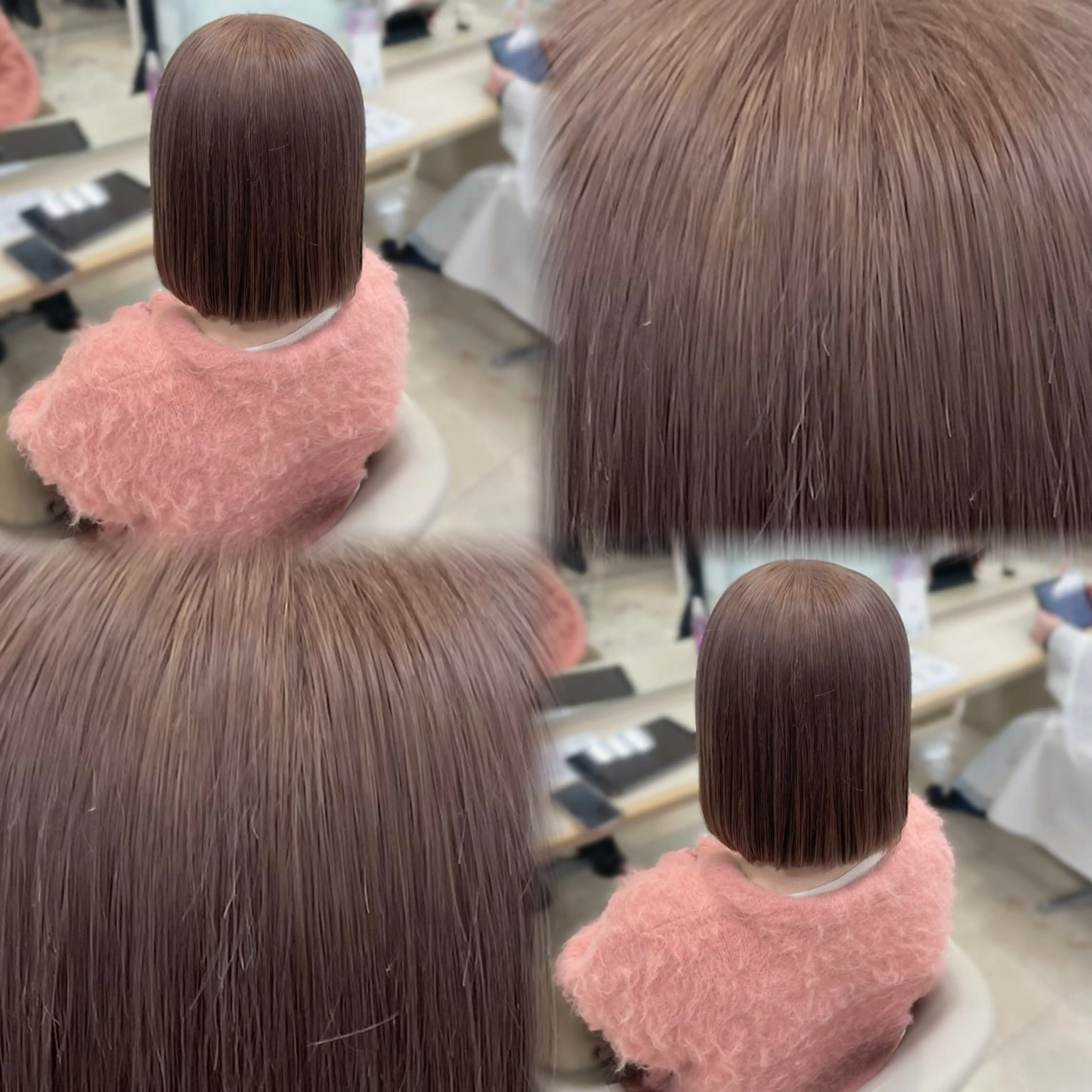 ミディアム カラー カット 髪質改善 ·˖Reika·˖✩のヘアスタイル