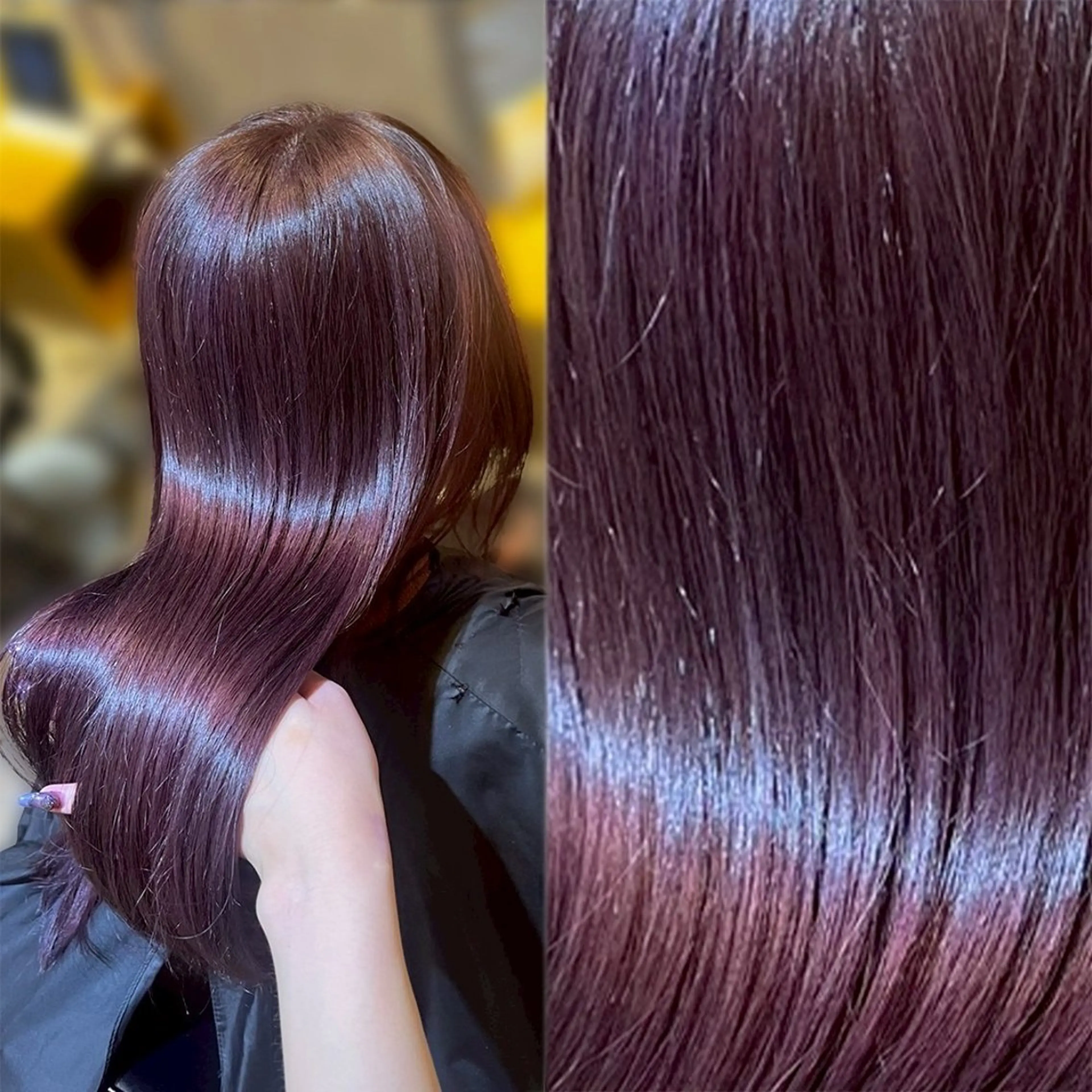 ロング カラー カット ヘアカラー トリートメント ラフィスヘアードープ所属・👑髪質改善wカラー /ハイトーン/アユカのヘアスタイル