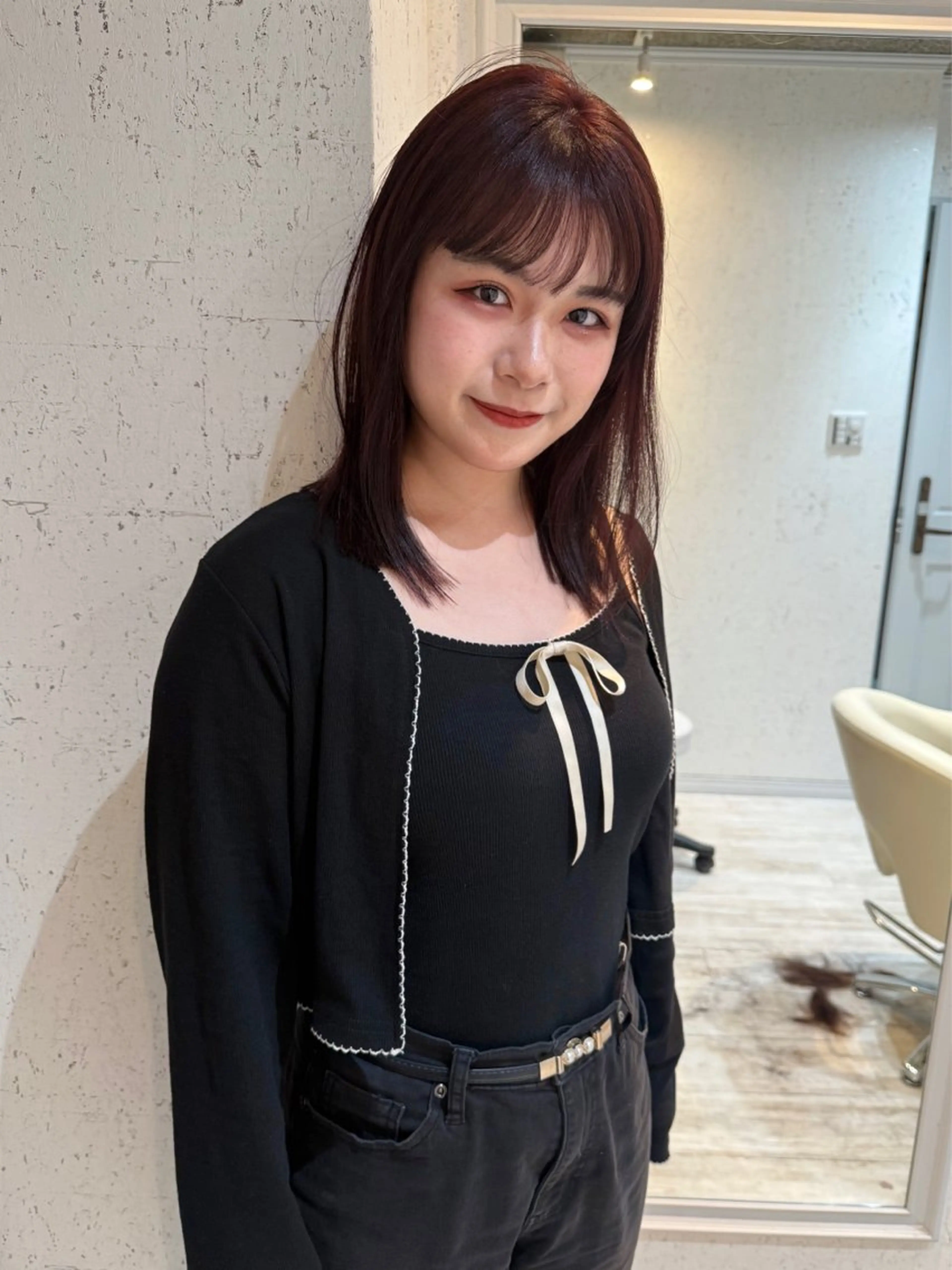 ミディアム カラー カット ヘアカラー トリートメント mai / linoah˚✧のヘアスタイル