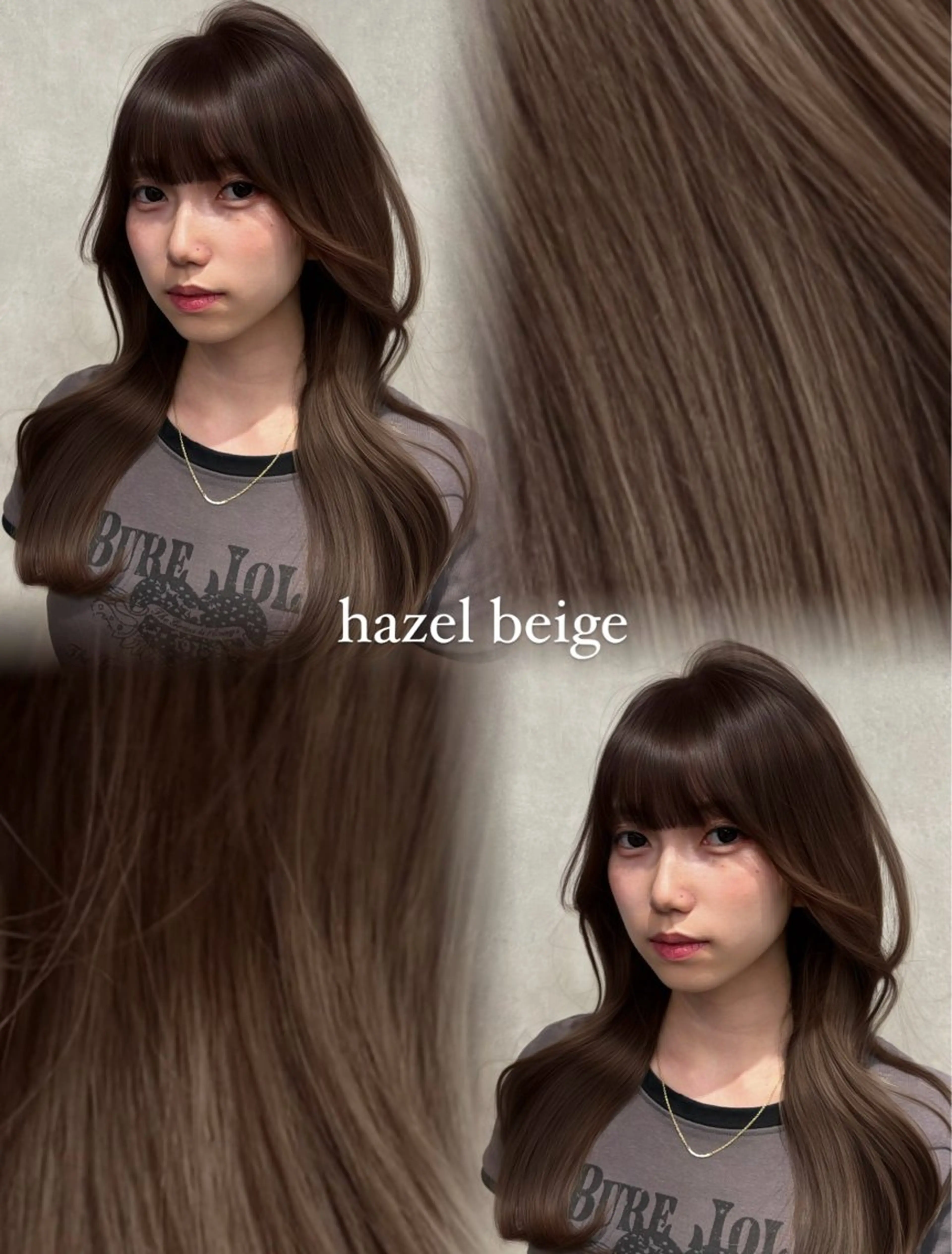 セミロング カラー VIEW YOKOHAMA所属・透明感カラー ／kana‎🤍のヘアスタイル