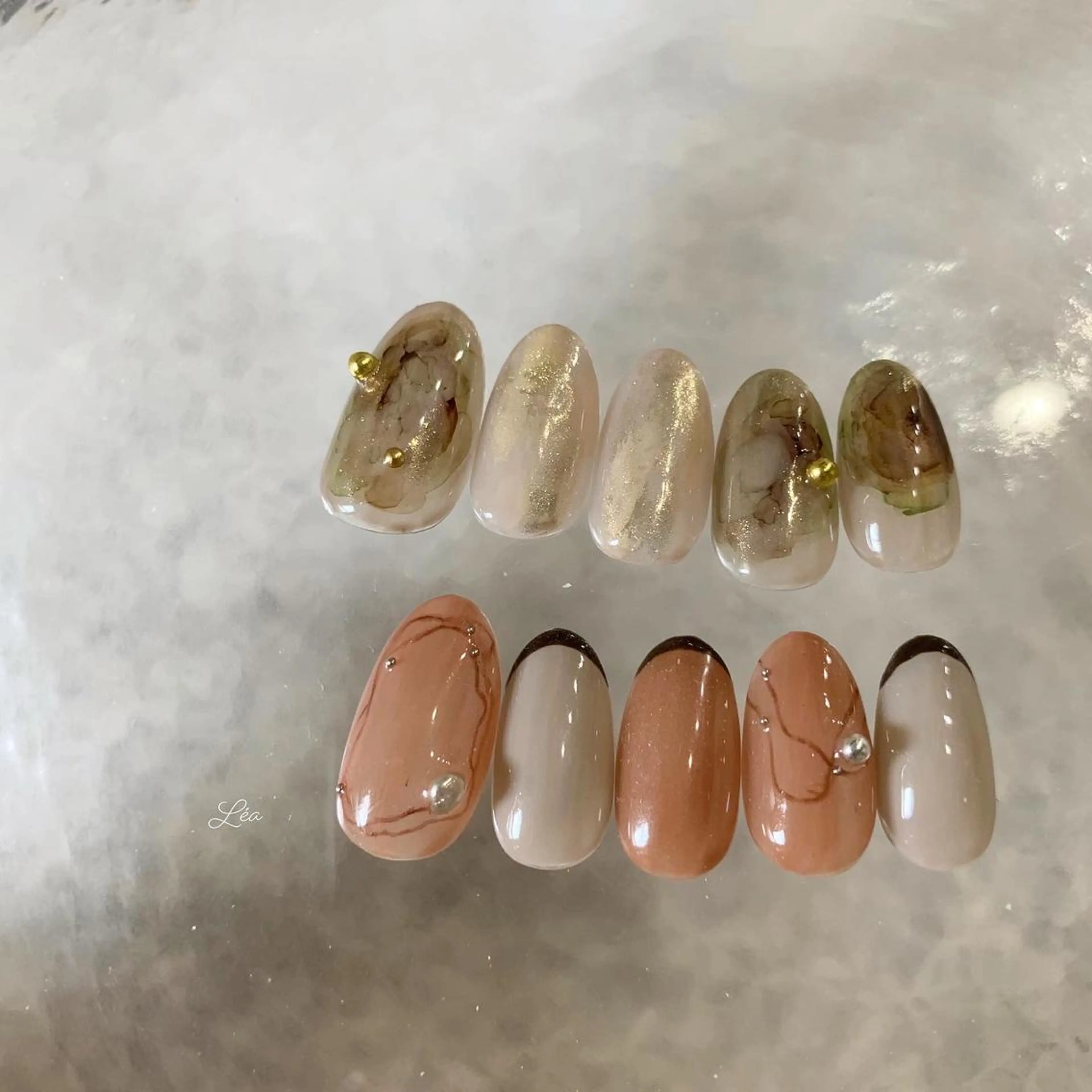 ネイル ジェルネイル パラジェル Léa nailのネイルデザイン