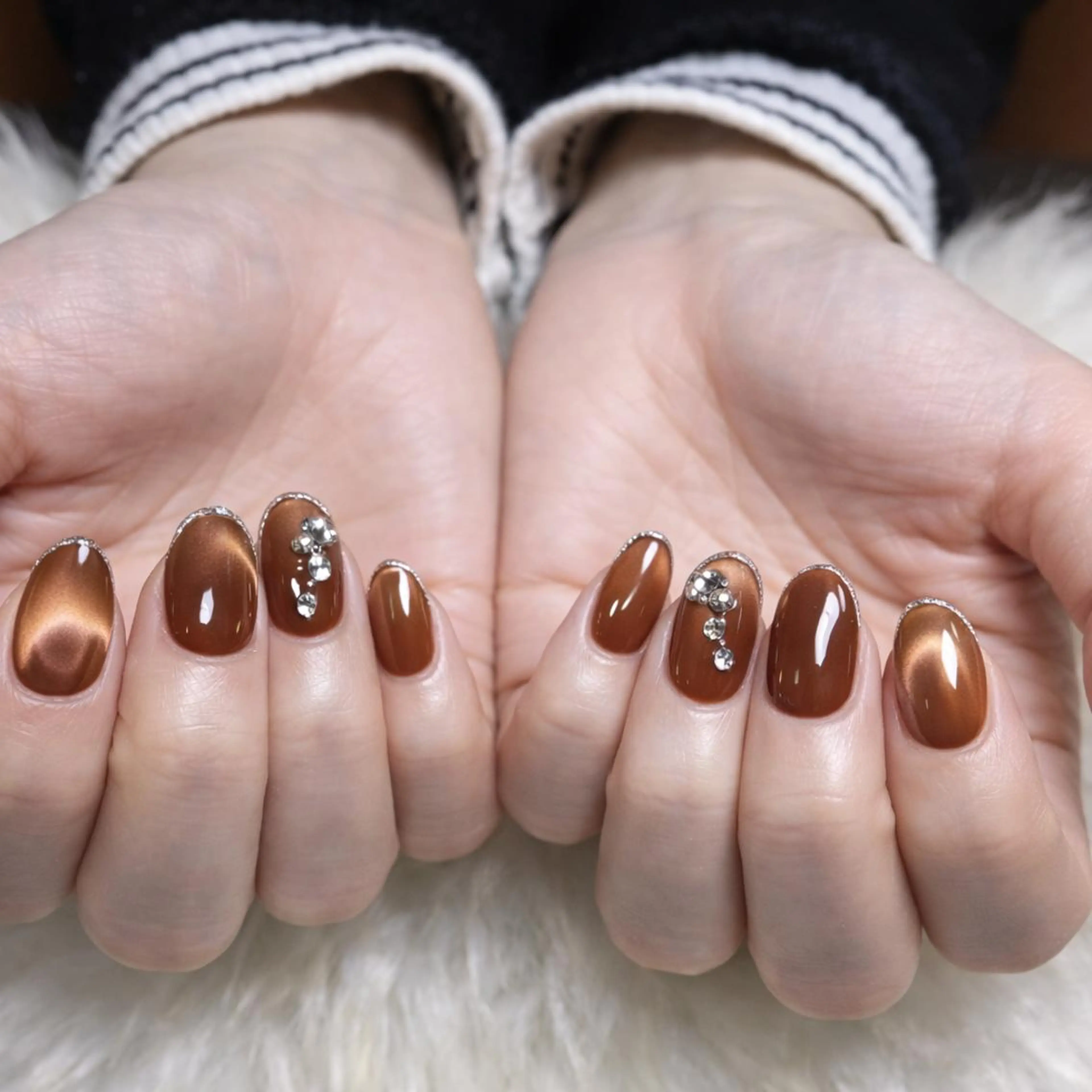 ネイル ラメ(グリッター) マグネットネイル ハンドネイル Miku. Nのネイルデザイン