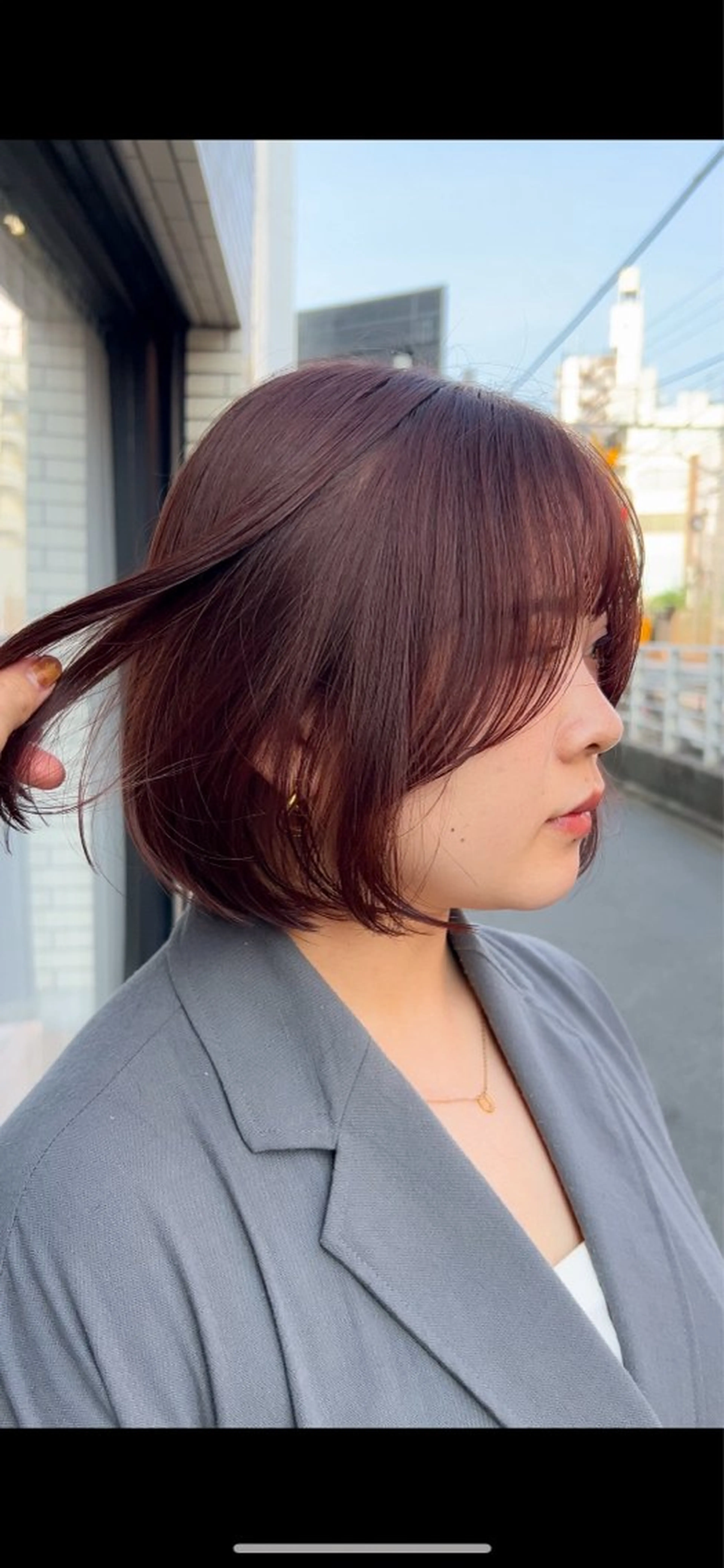 ショート ヘアカラー 上平 おおかのヘアスタイル