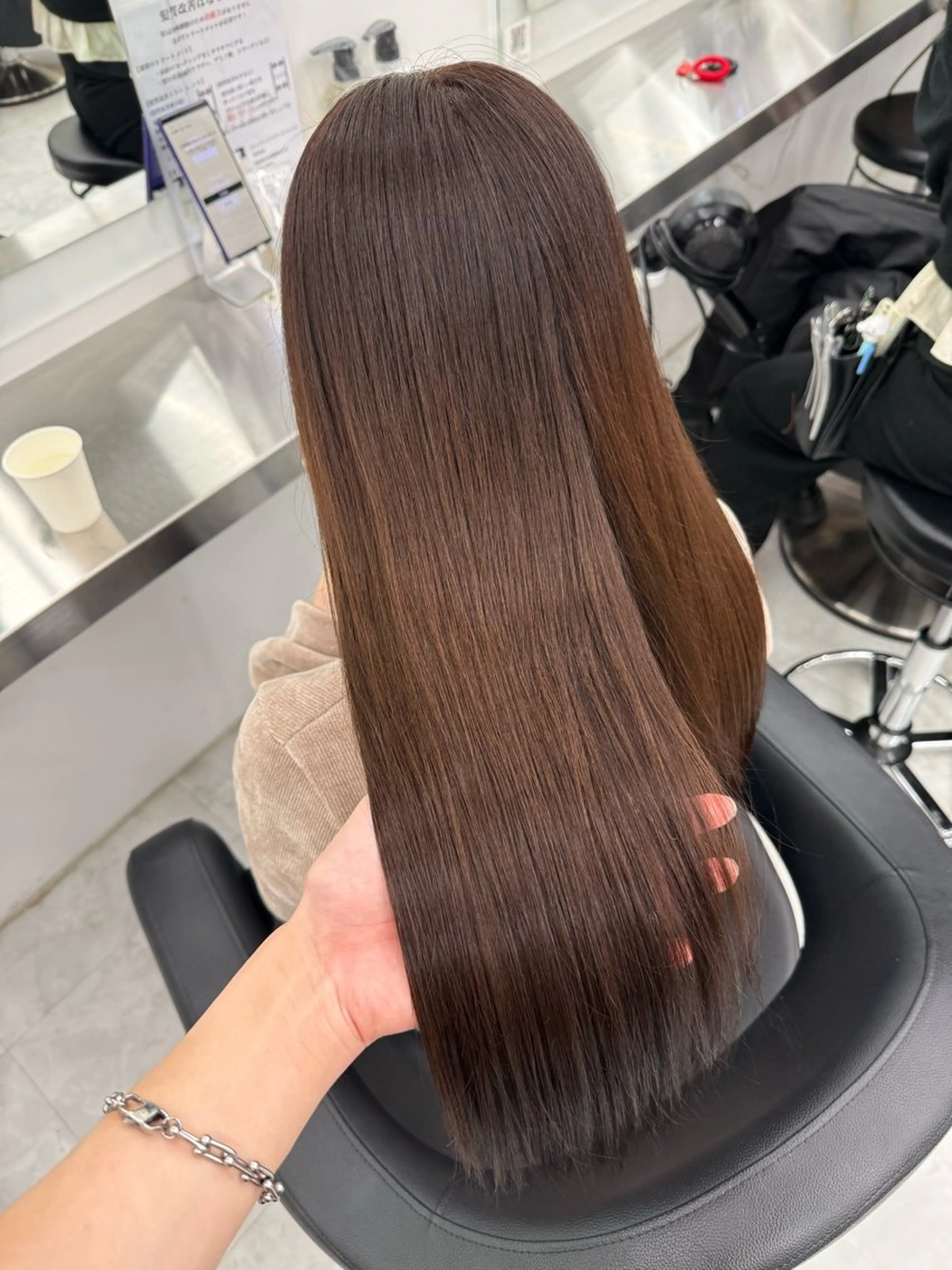 ロング カラー カット ヘアカラー 中韓レイヤー/ ブラウン🤎はやとのヘアスタイル