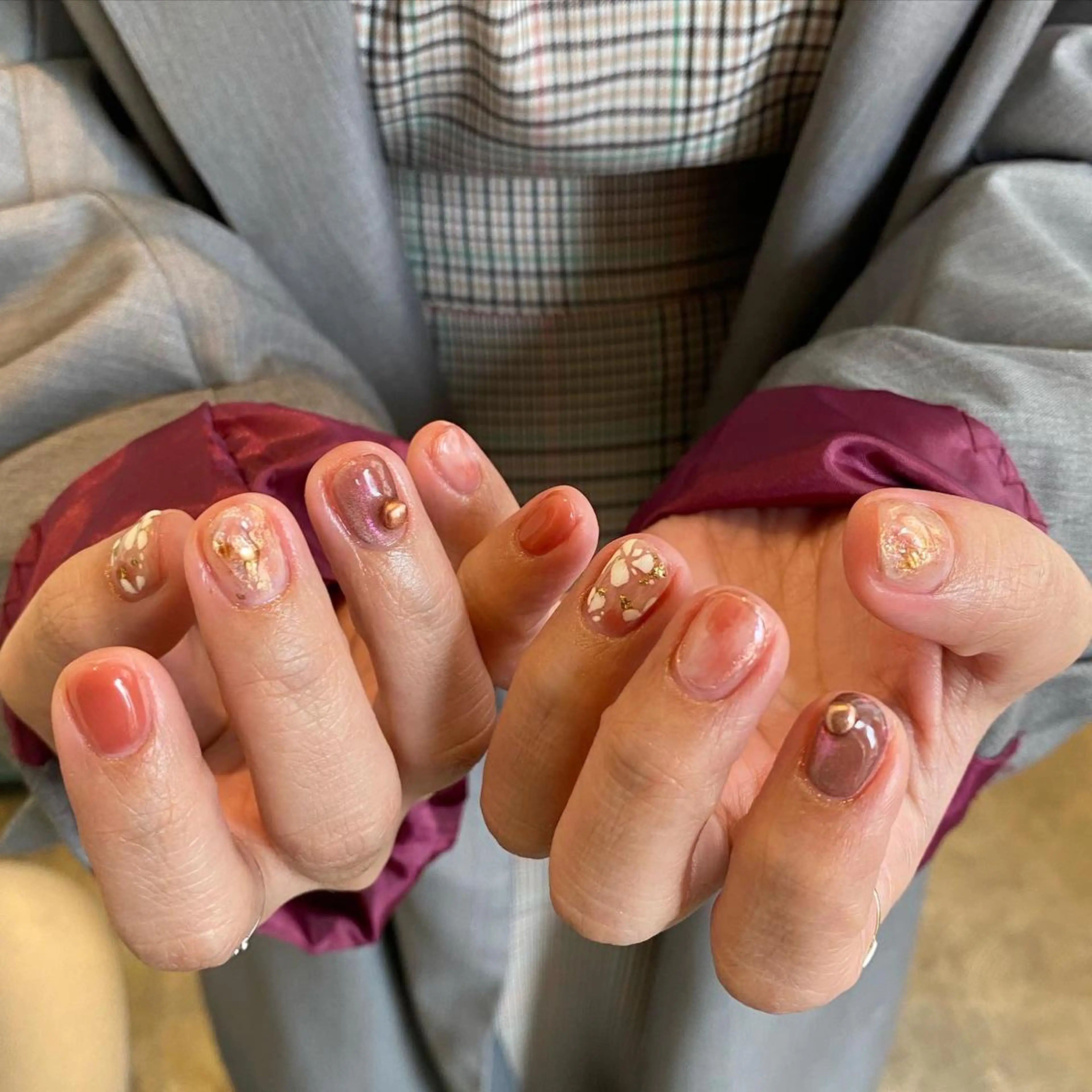 ネイル ピンク ハンドネイル nable.所属・栗林 実莉のネイルデザイン