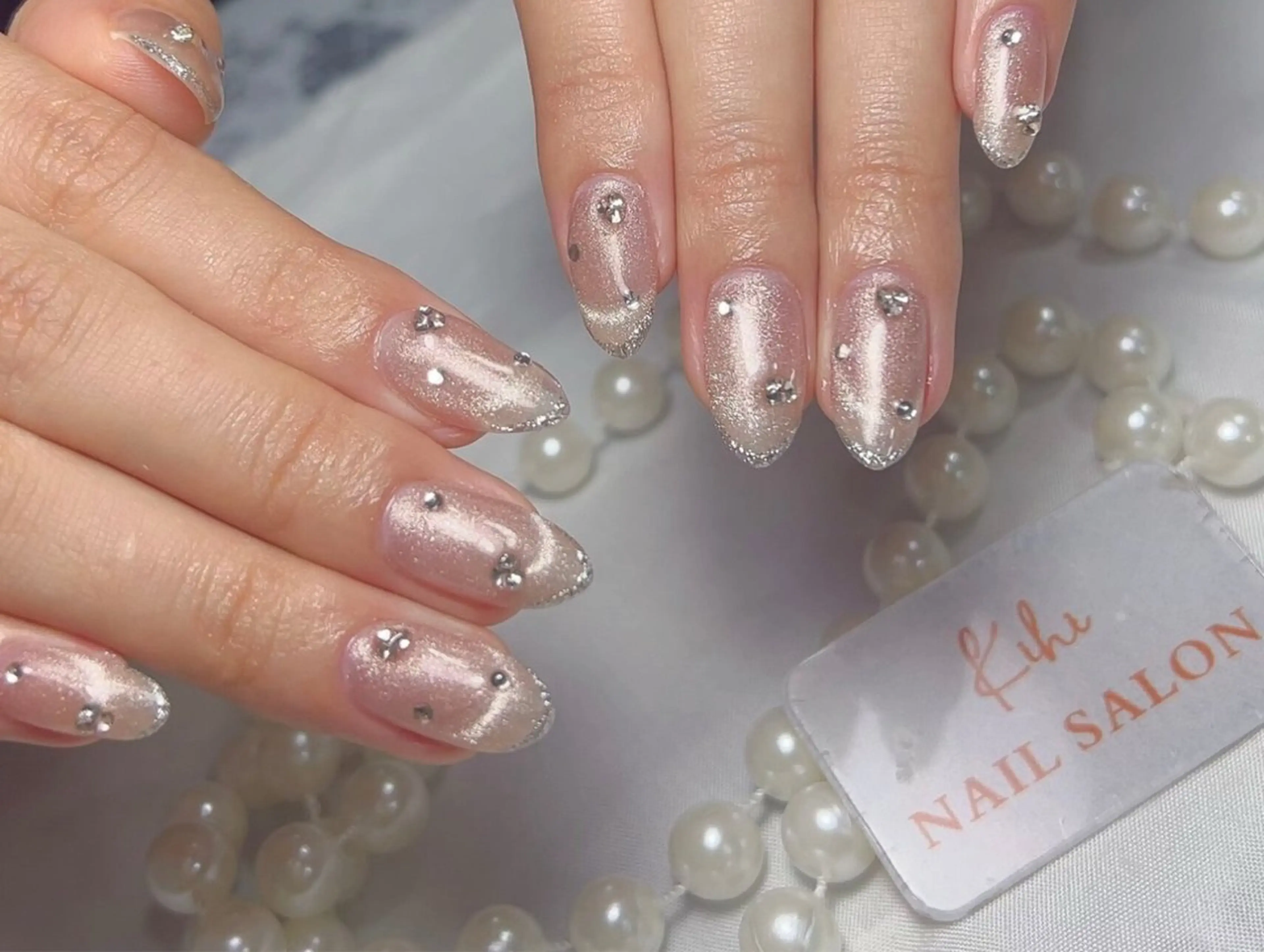 ネイル アートネイル フレンチネイル ジェルネイル グラデーション 韓国ネイル 村中 ハナのネイルデザイン