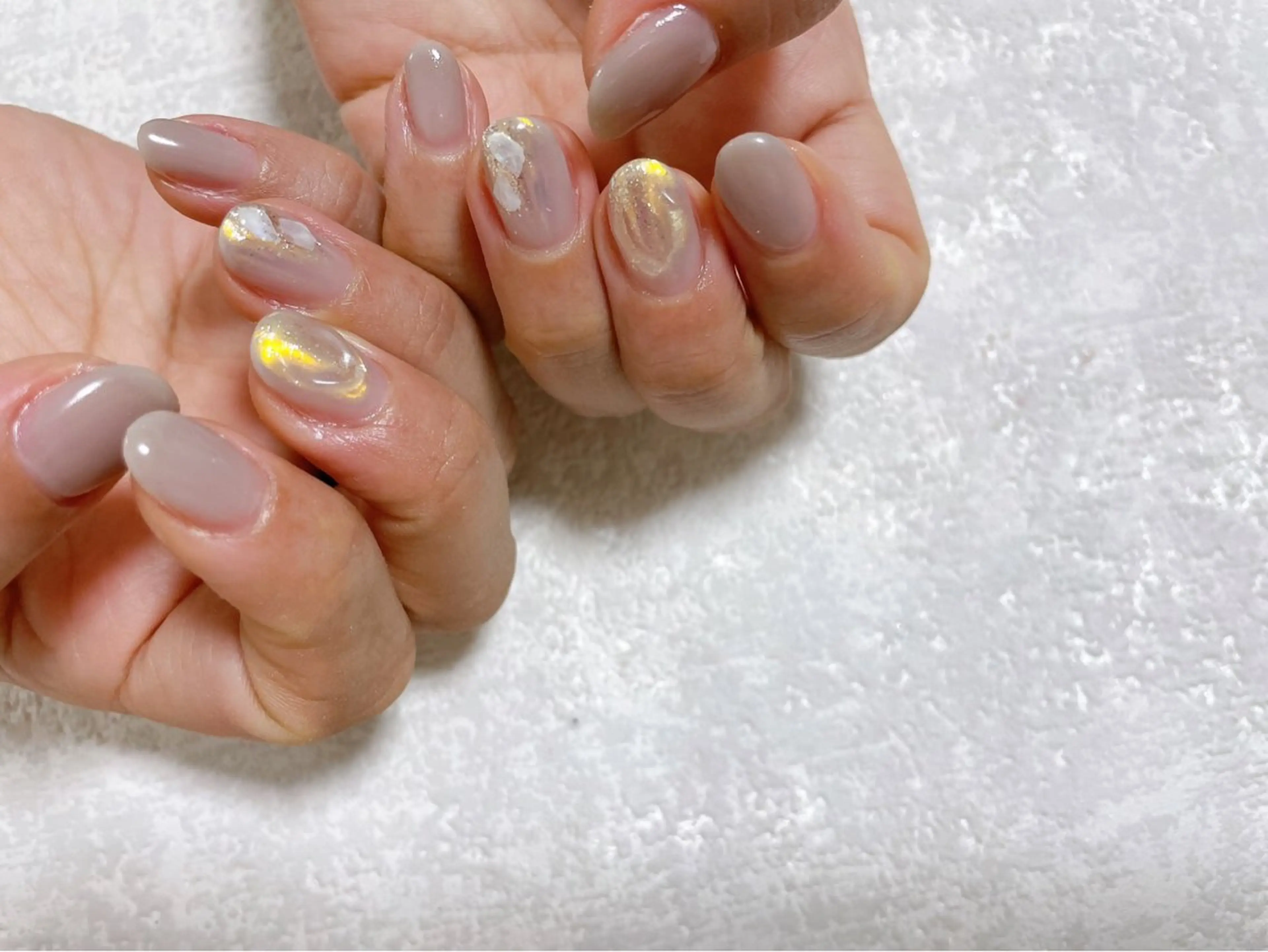 ネイル オーロラネイル フットネイル フレンチネイル ジェルネイル 韓国ネイル ハンドネイル Mogu nail 二子玉川のネイルデザイン