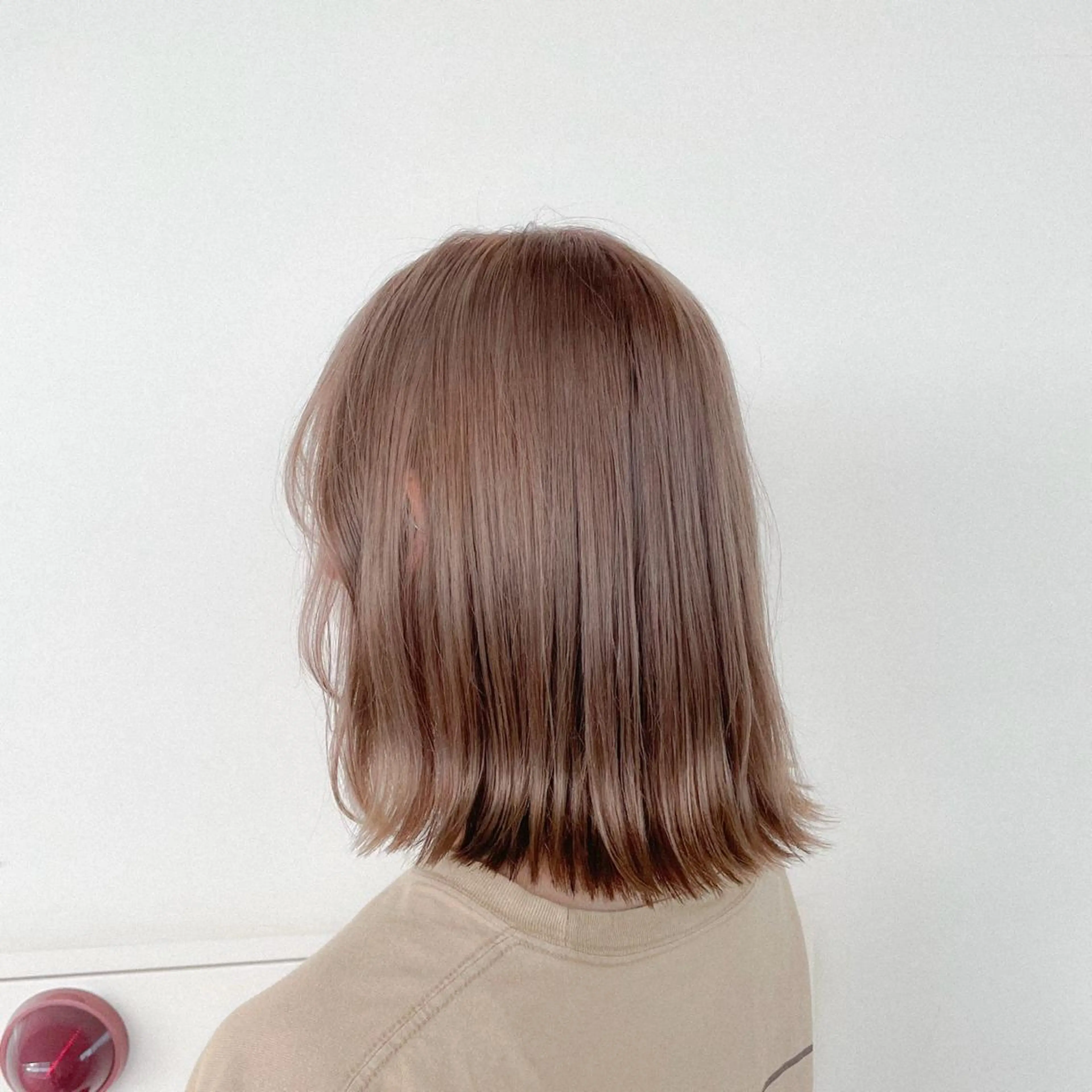 ミディアム カラー 落合 美穂のヘアスタイル