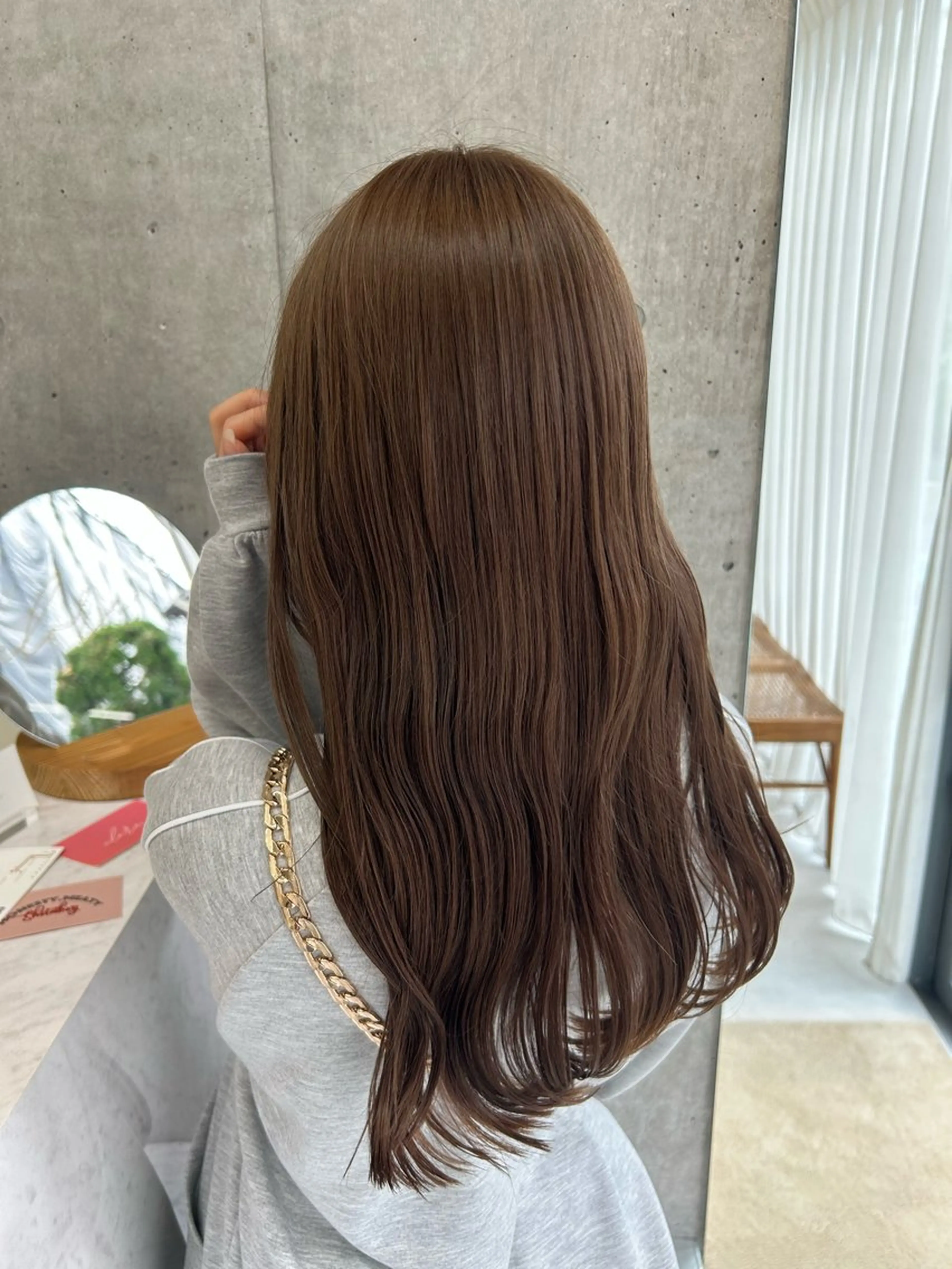 ロング ヘアカラー トリートメント Lomalia Yuuka/42🩵のヘアスタイル