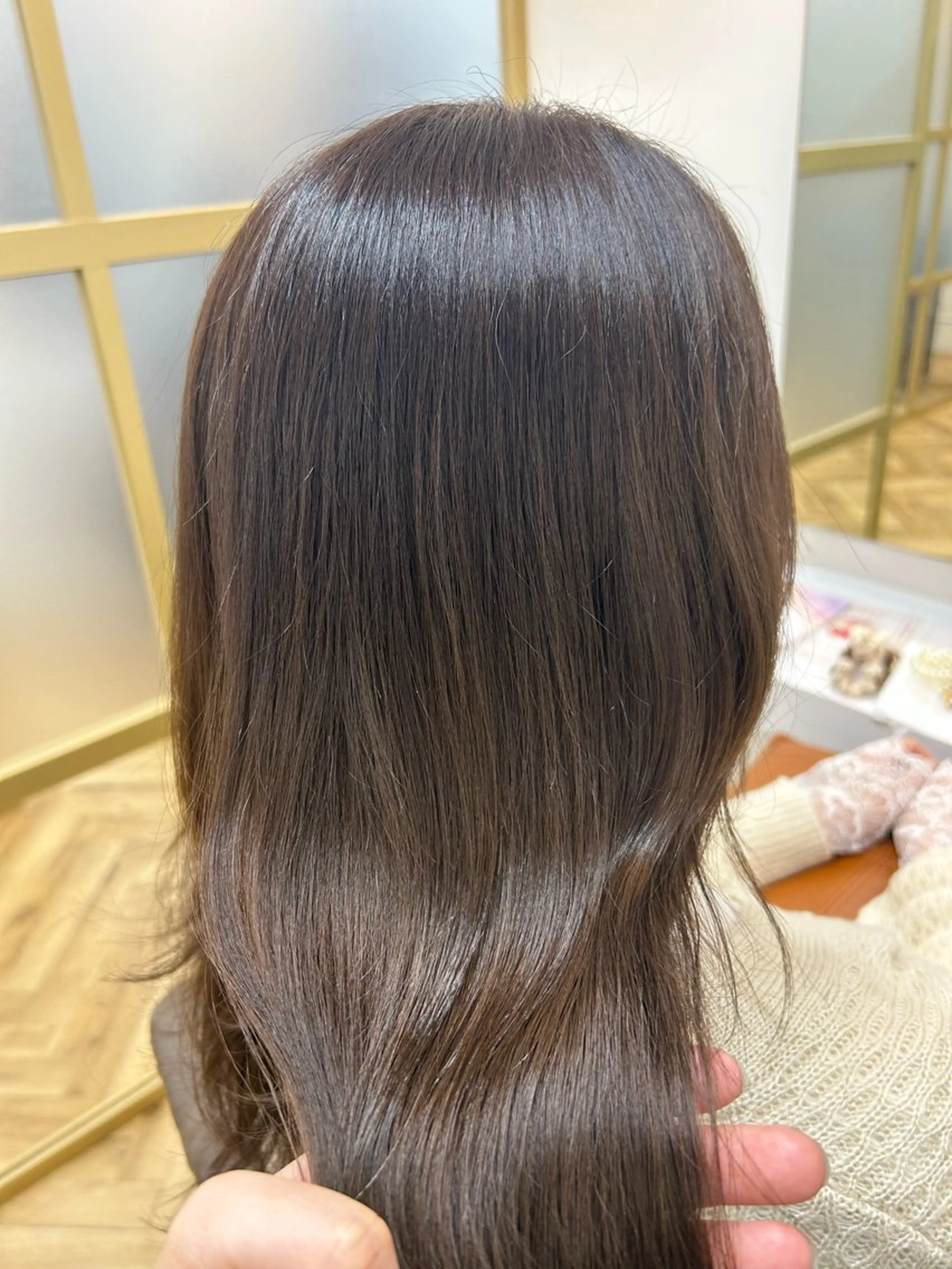 ロング カラー ベージュカラー イルミナカラー ラベンダーカラー ラベンダーベージュ 天笠麻穂 /tocca船橋南口のヘアスタイル