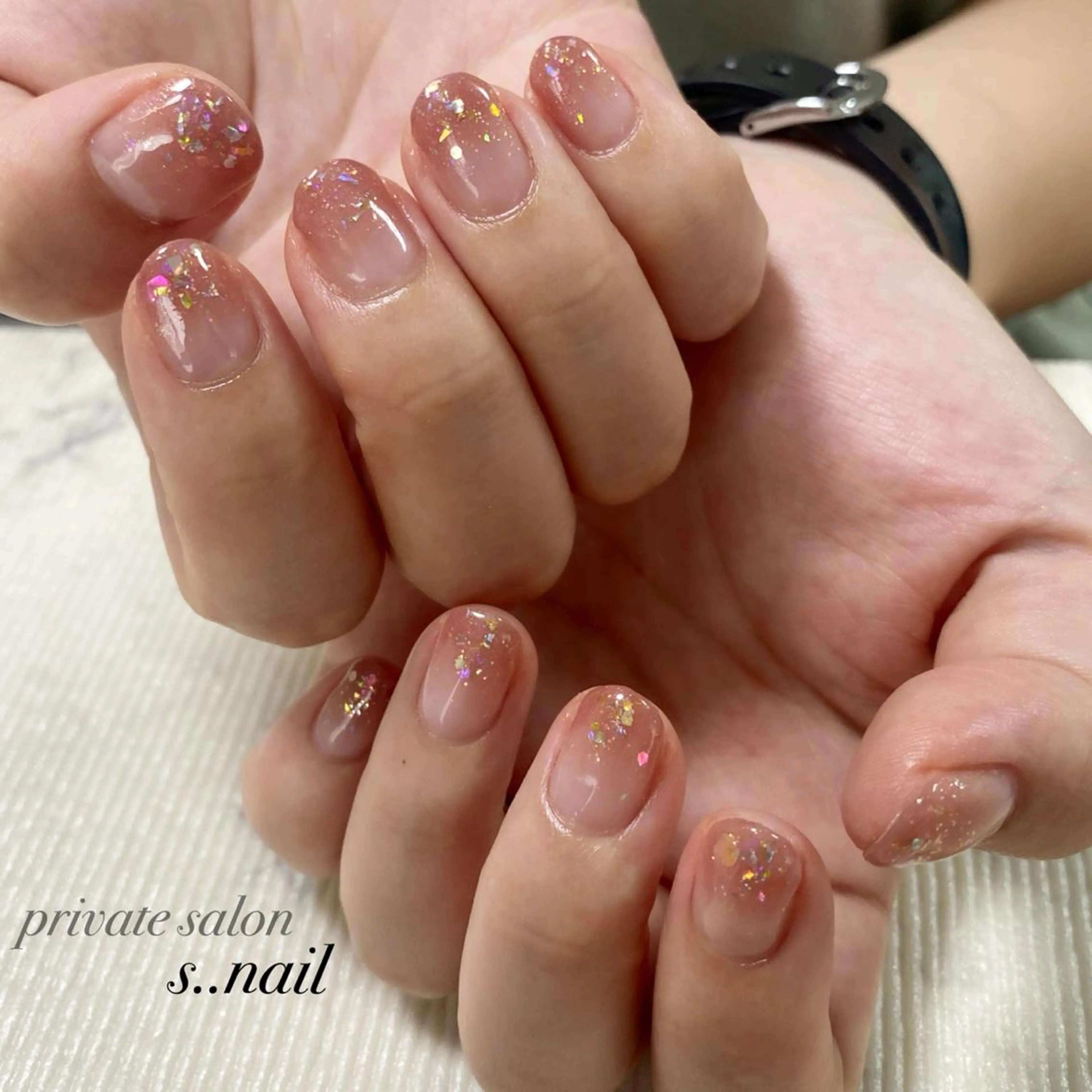 ネイル ラメ(グリッター) ラメグラデーション ハンドネイル フットネイル s..nail / MORITAのネイルデザイン