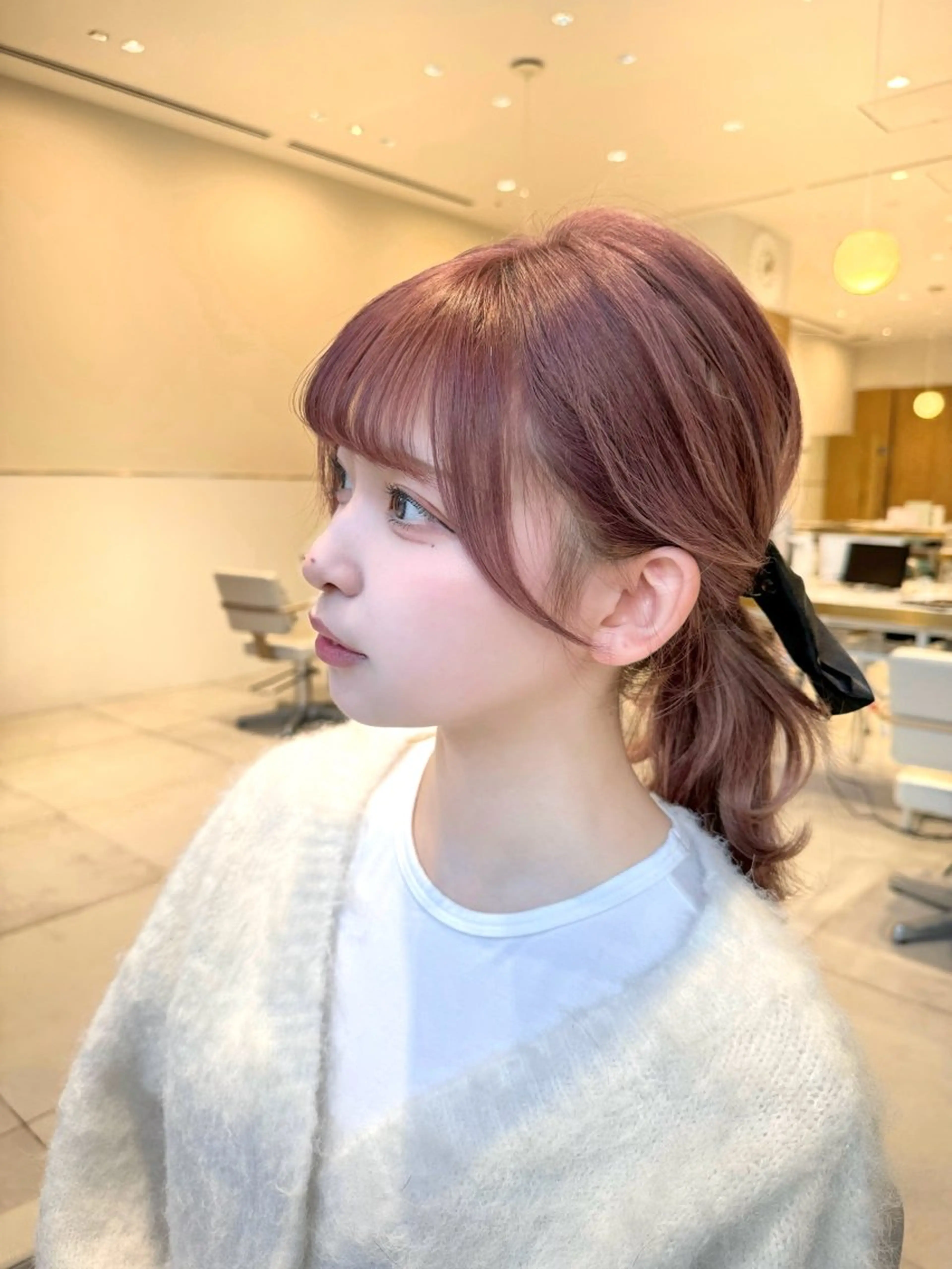 ロング カラー カット ヘアカラー トリートメント 韓国ヘア/レイヤー/ 顔まわり/りょーとのヘアスタイル