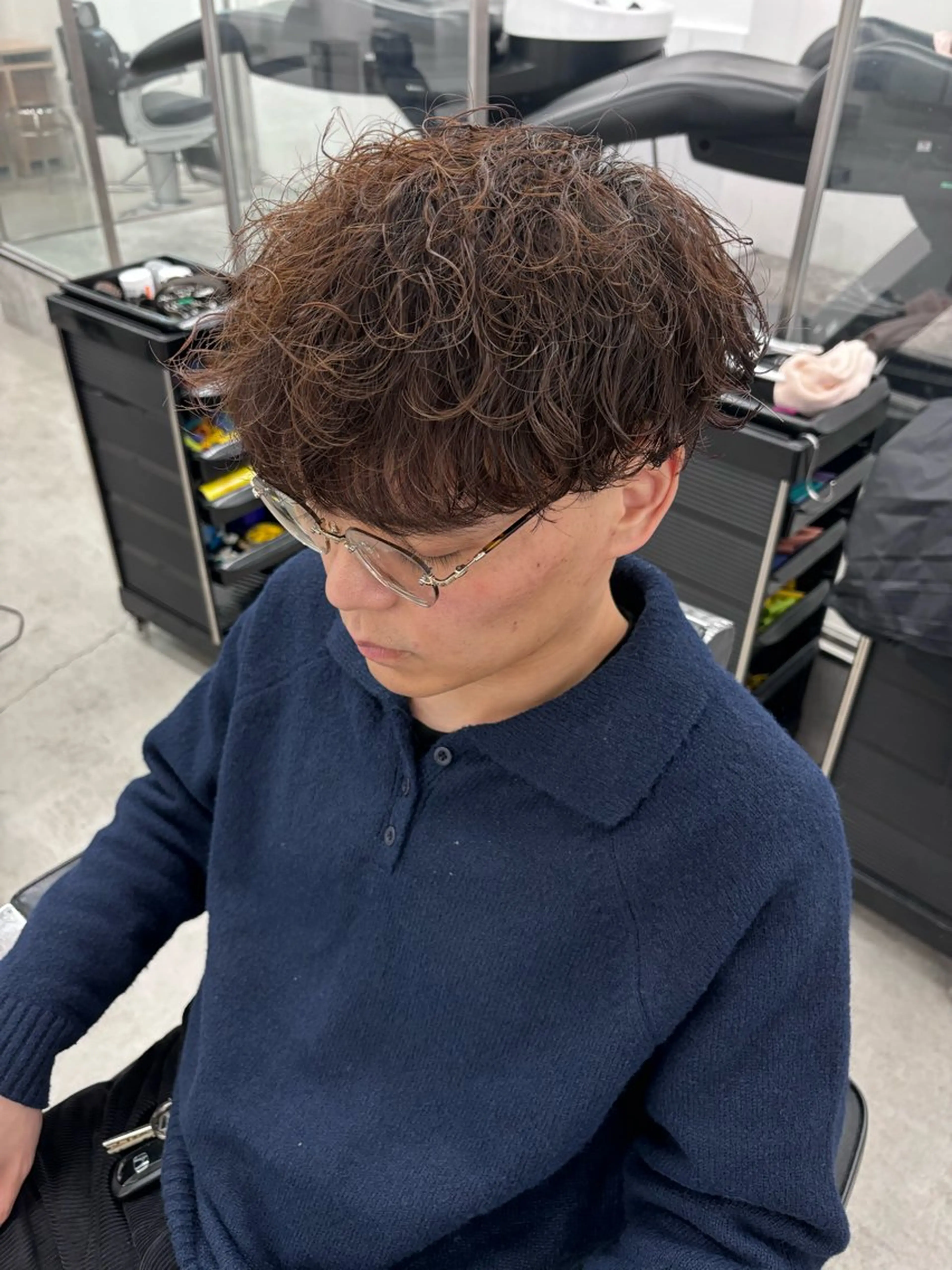 パーマ メンズ カット パーマ トリートメント 土岐 仁/メンズ専門 パーマ特化美容師🌀のヘアスタイル