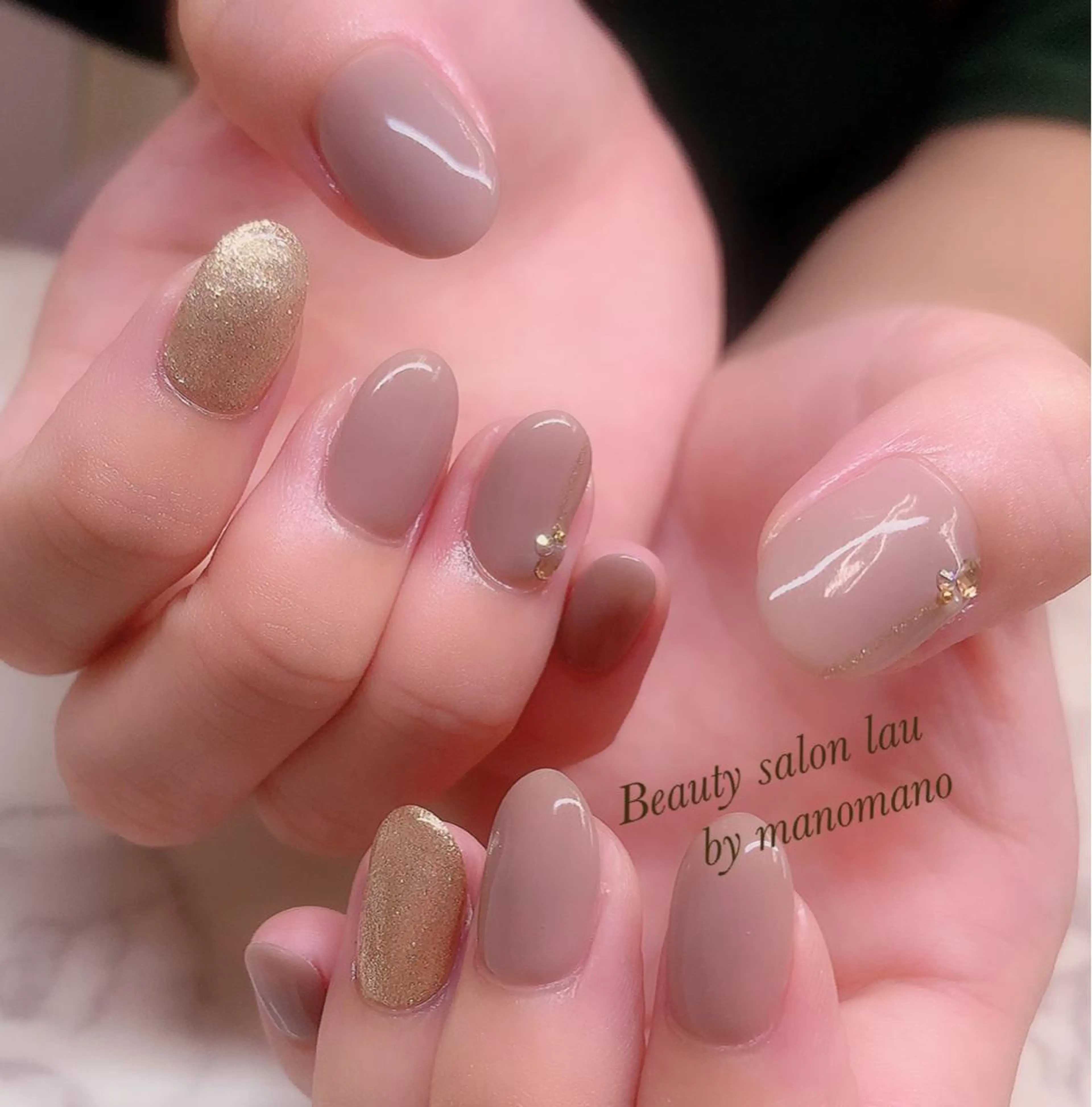 ネイル ハンドネイル ラウバイマノマノ なかざとのネイルデザイン