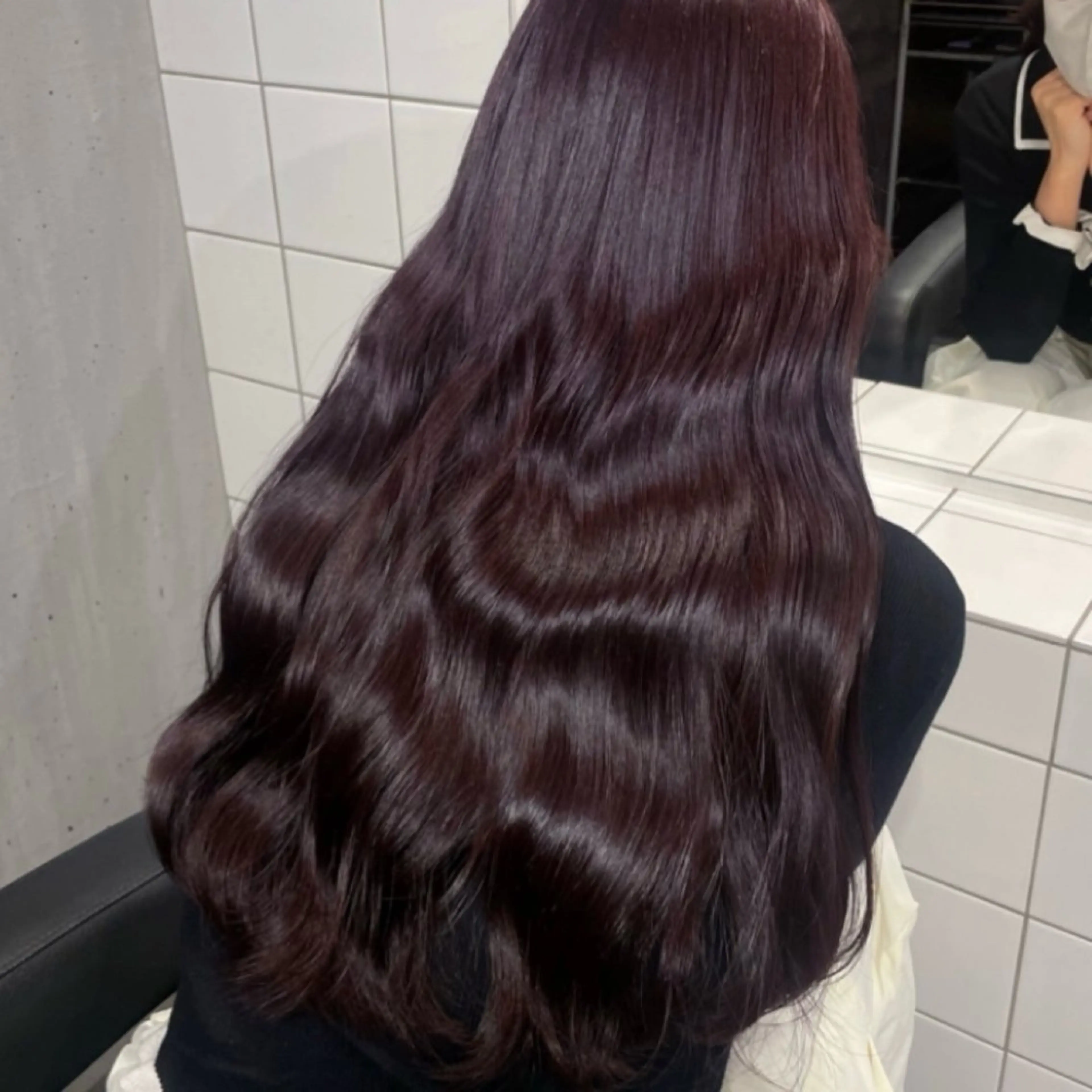 🍫暗めで可愛くしたい方🍫【💍圧倒的透明感カラー➕オリジナルTr➕炭酸spa💍】ワンカラーでできる暗髪✧︎*。の写真