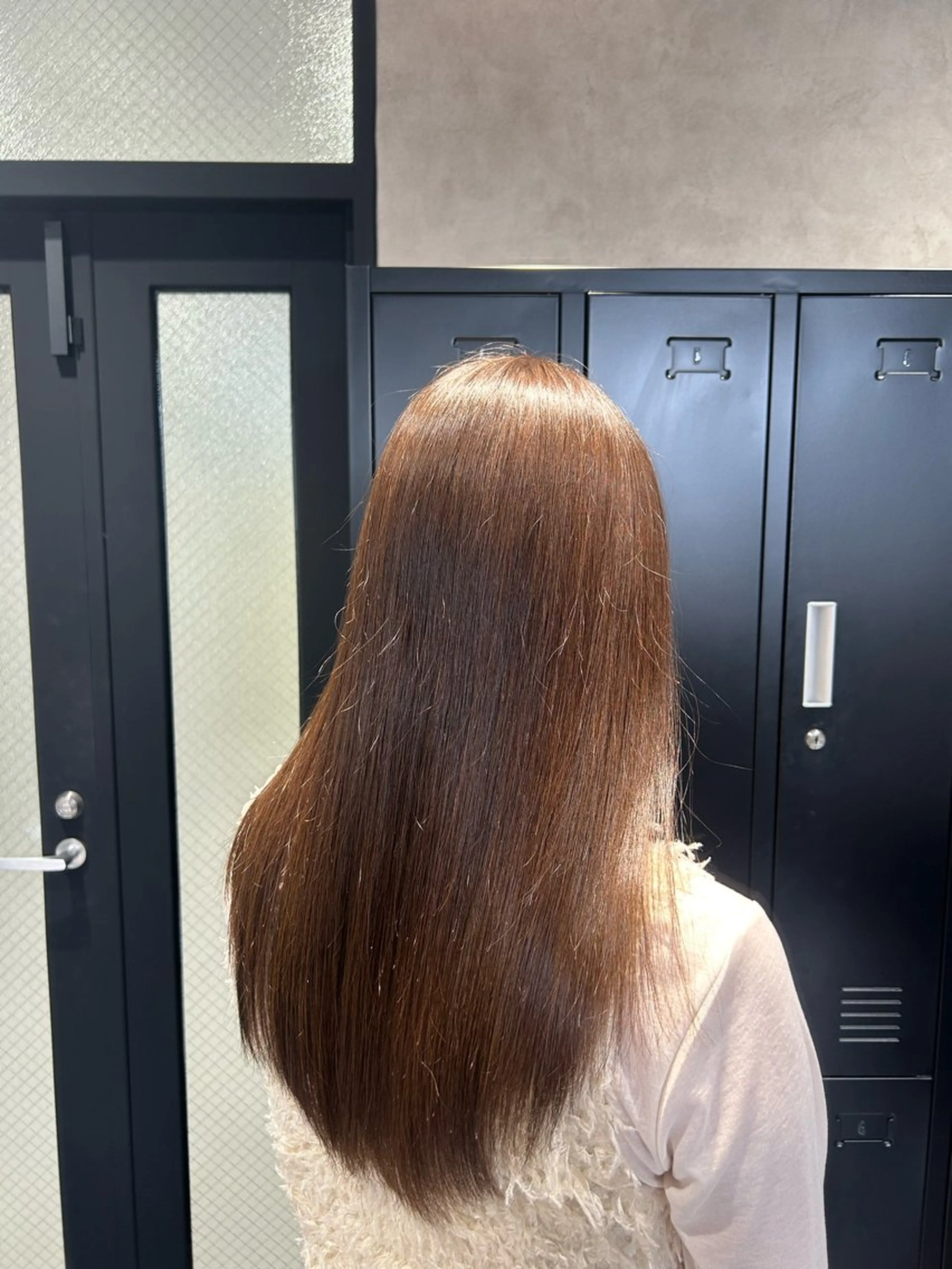 ロング カラー ブラウンカラー 髪質改善 ヘアカラー トリートメント 《.Xian》リク /透明感カラー/艶髪のヘアスタイル