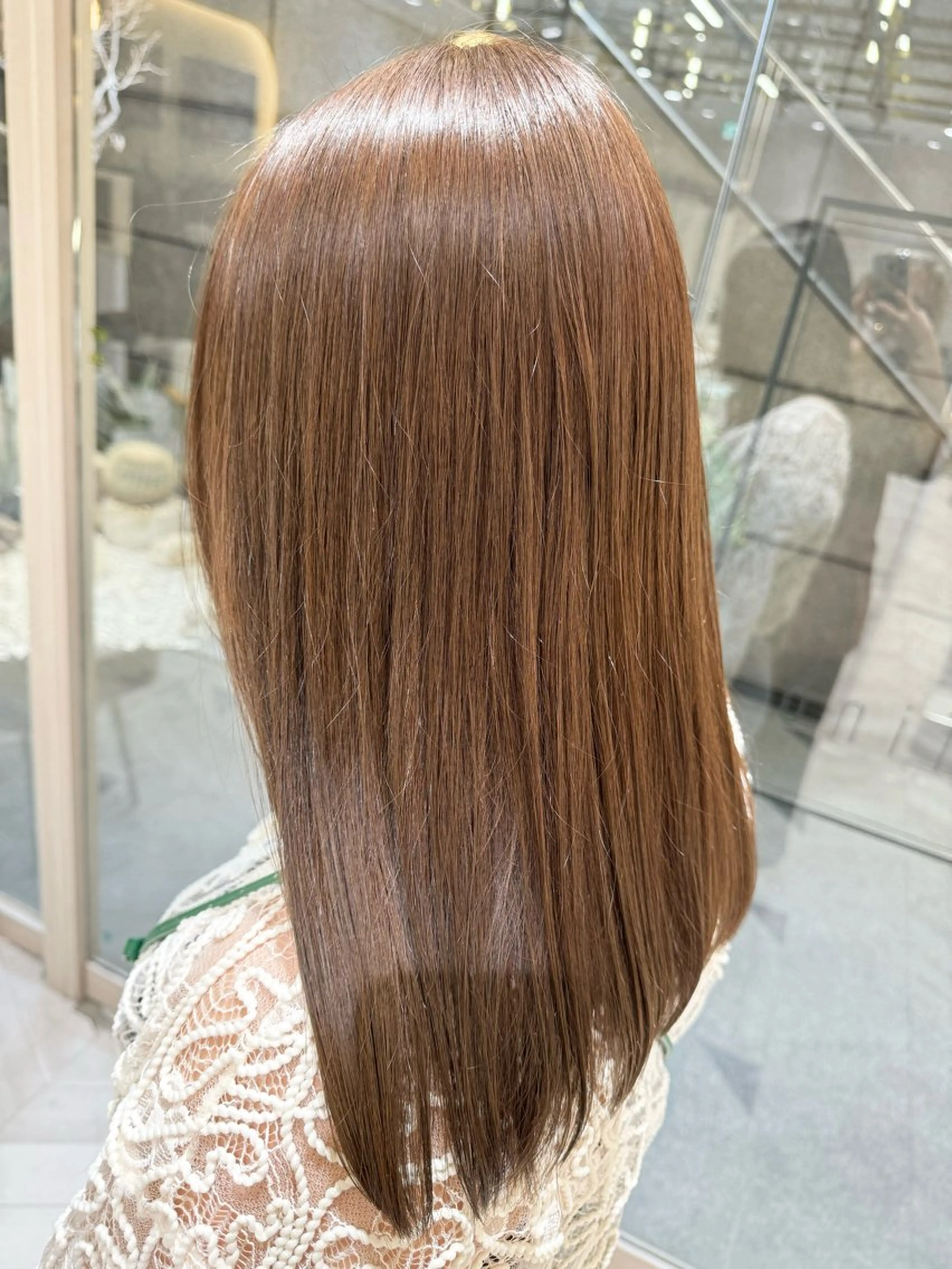 セミロング カラー グレージュ ヘアカラー 学生人気no.1 🦋ナツミのヘアスタイル