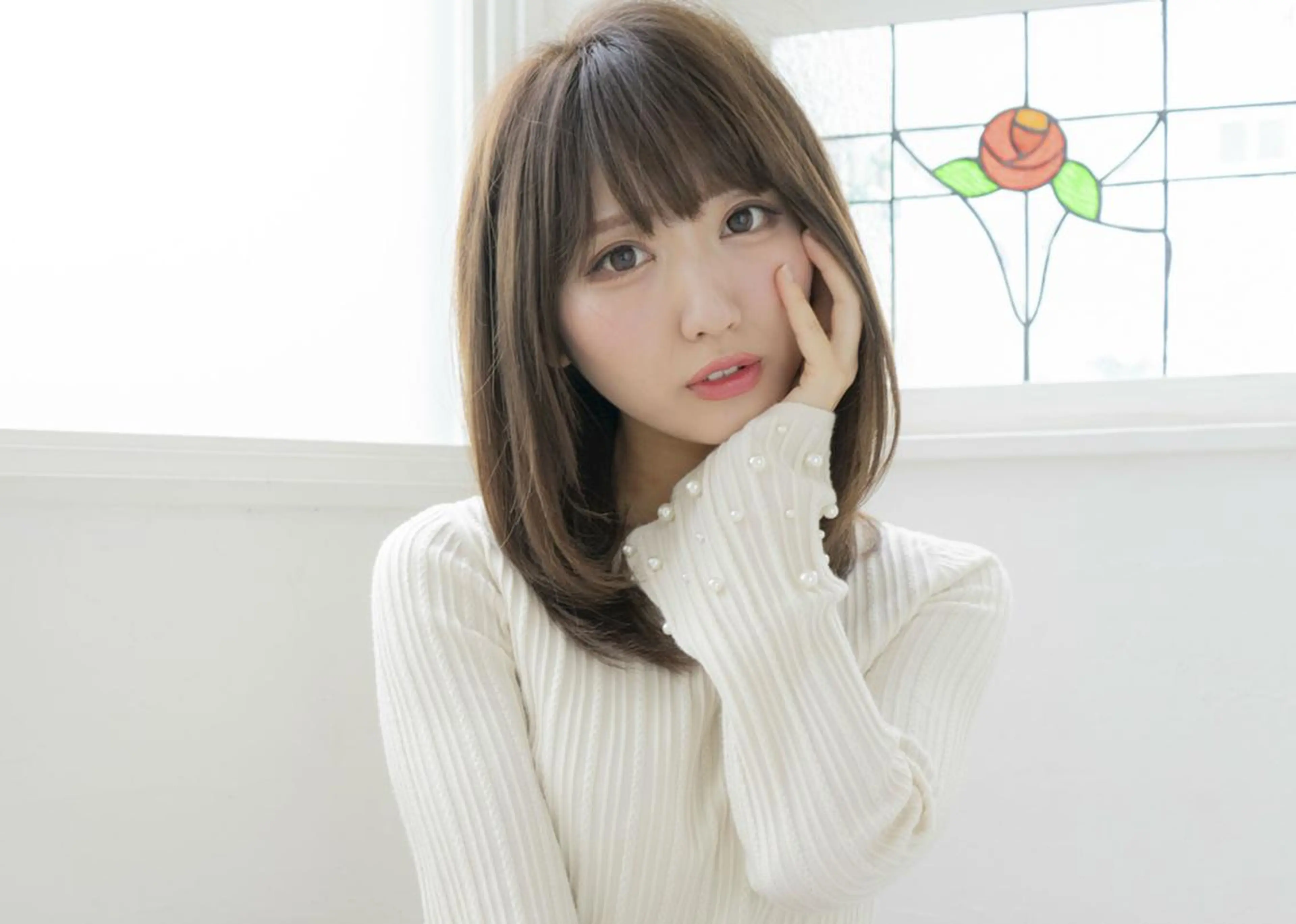 セミロング カラー パーマ アディクシーカラー ケアカラー 髪質改善 トリートメント ストレートパーマ 【ヘアケア特化型】 newi天王寺のヘアスタイル