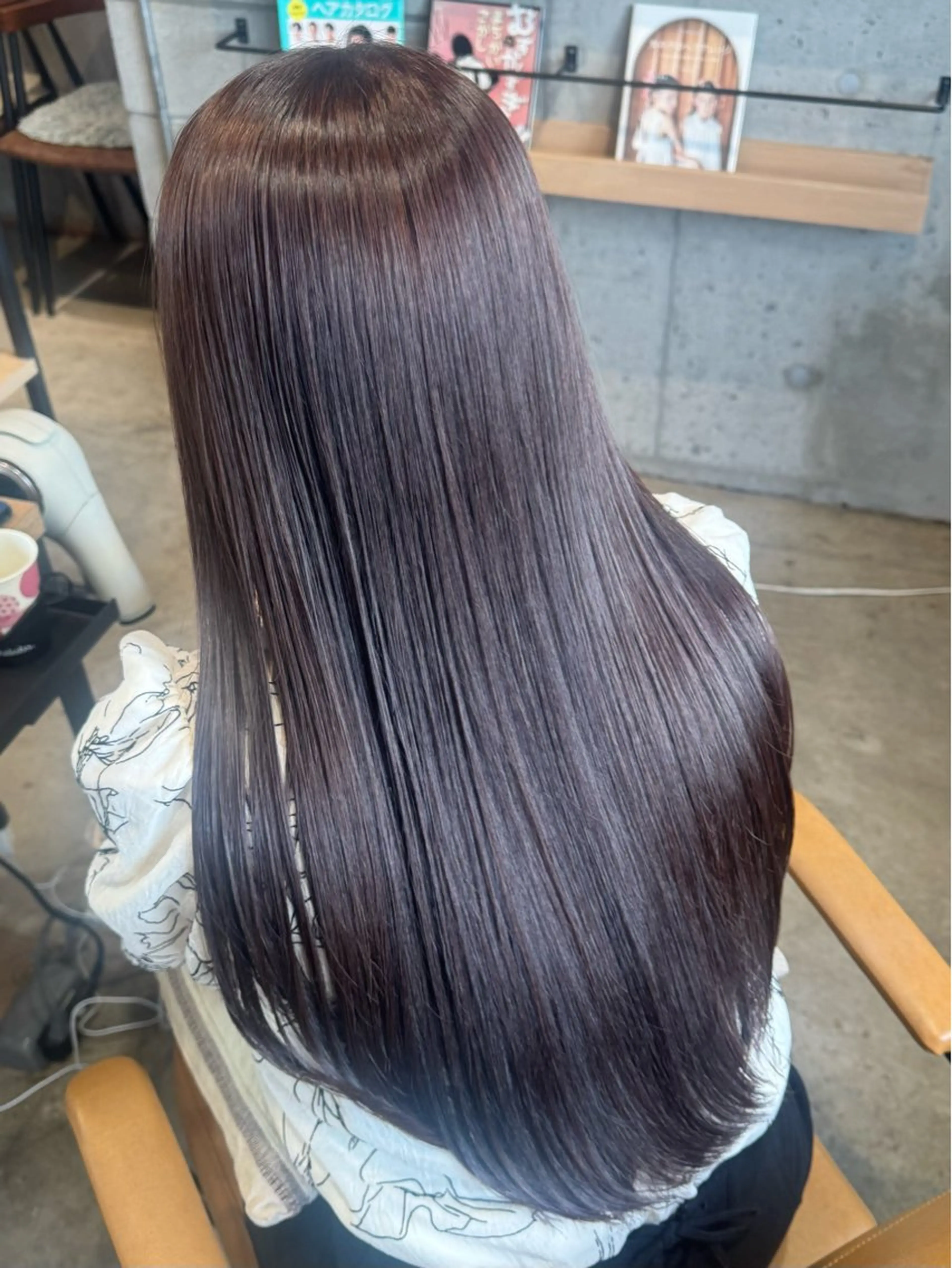 ロング カラー ヘアアレンジ 髪質改善 カット ヘアカラー 縮毛矯正 トリートメント ヘッドスパ 顔まわり/艶カラー/ 🤎himari🤎のヘアスタイル