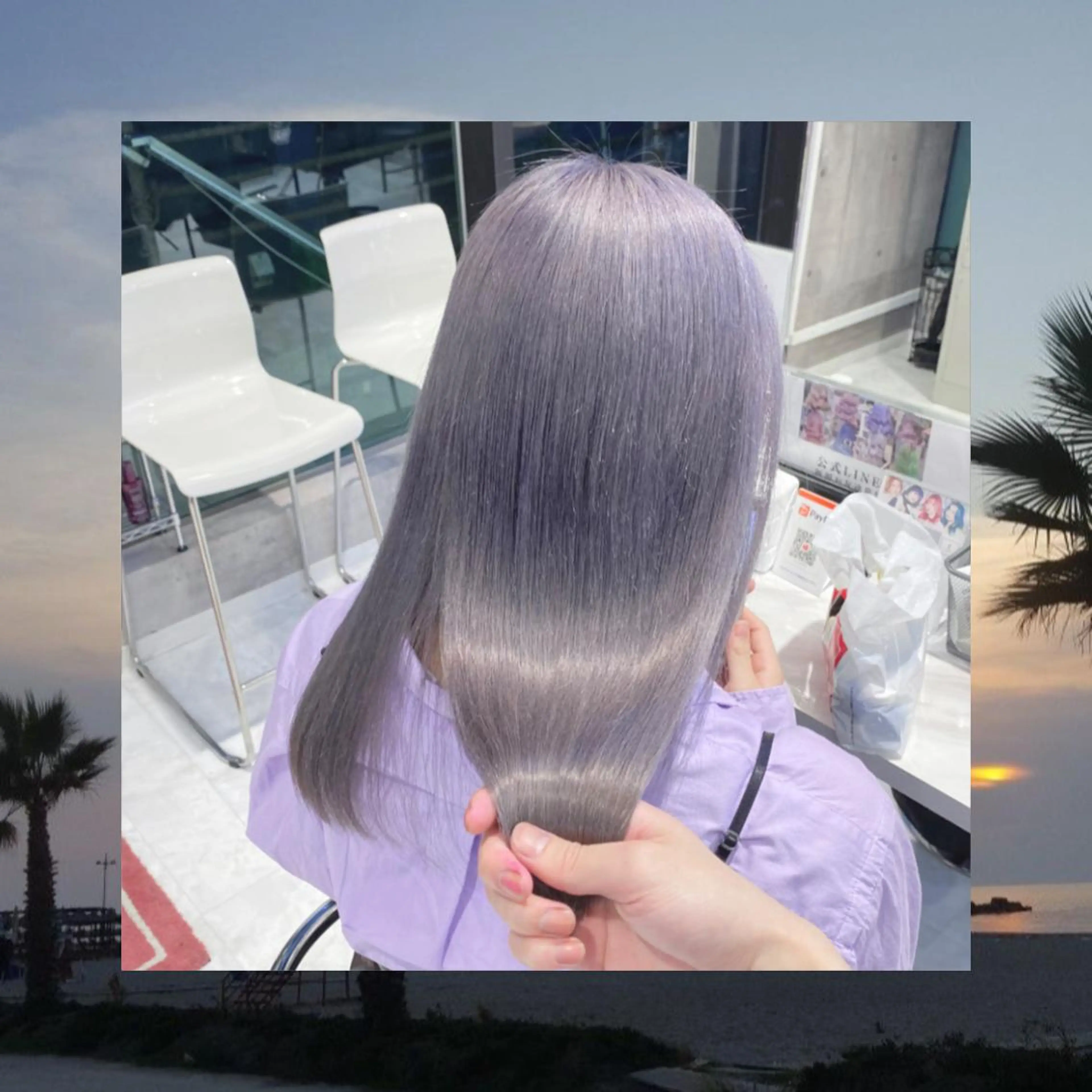 セミロング カラー パーマ ヘアアレンジ メンズ キッズ ネイル マツエク・マツパ アイブロウ ハイトーンNo.1 👩🏼NaGiSaのヘアスタイル